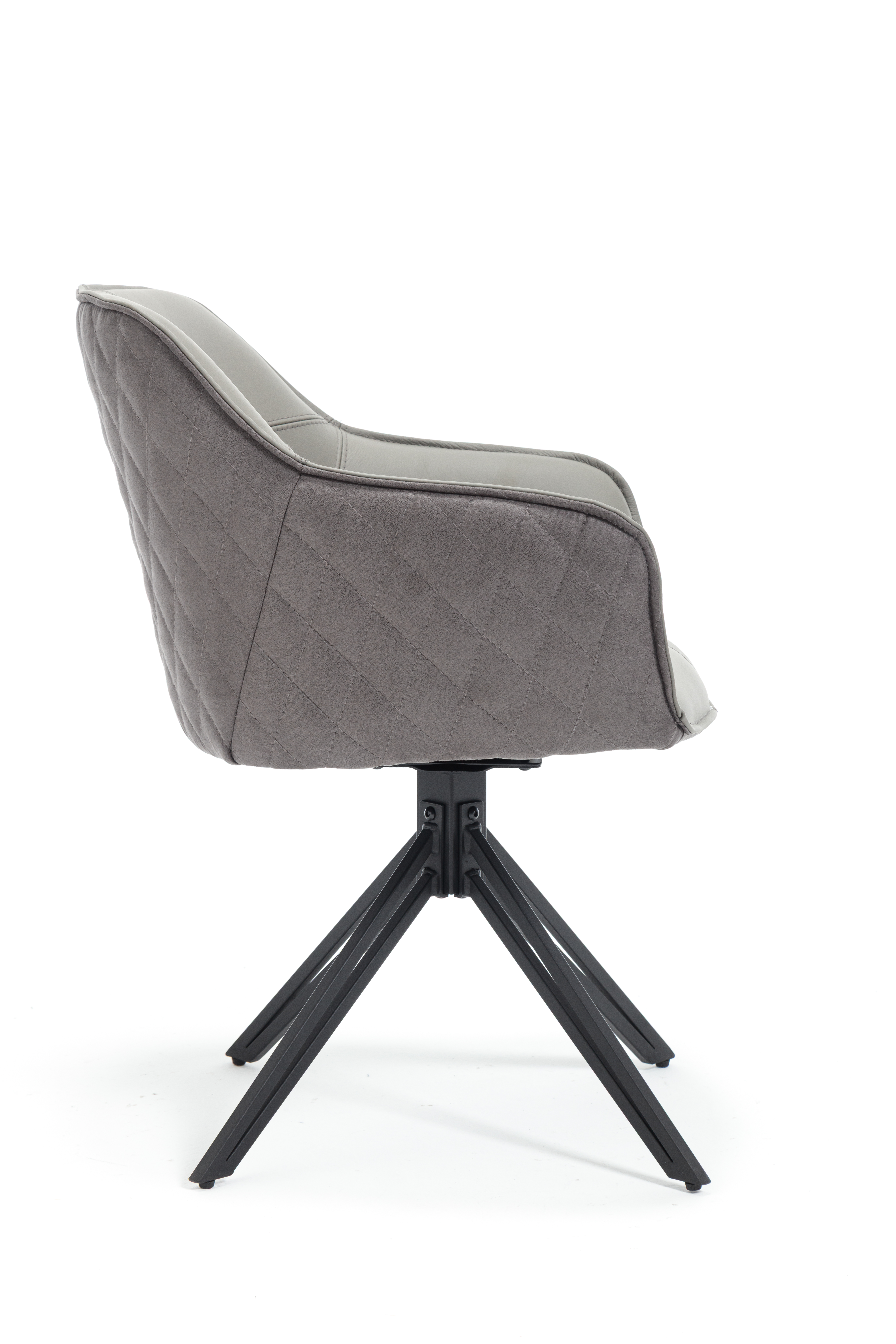 Armlehnstuhl, grau/schwarz - MyStyle 4022