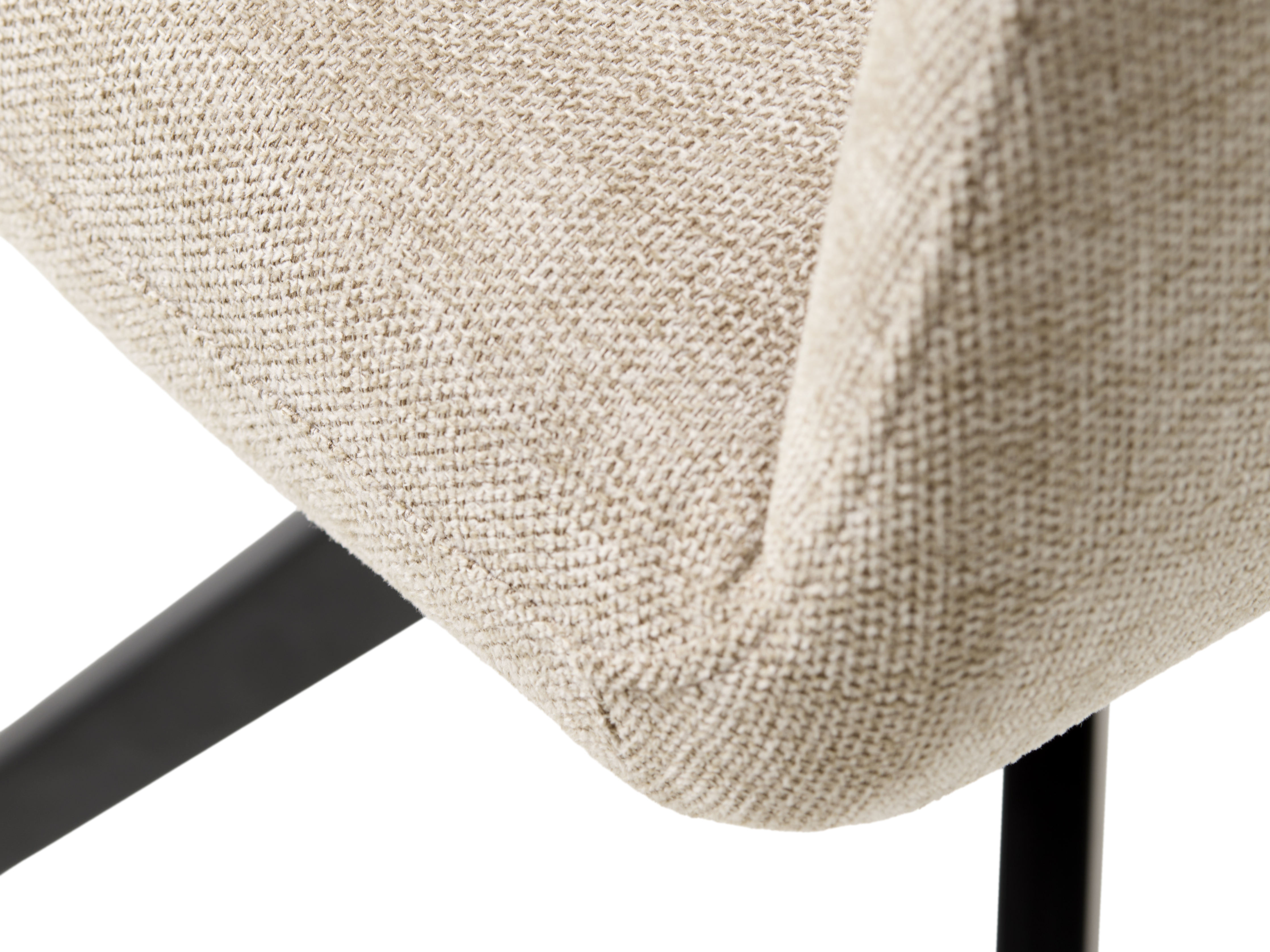 Armlehnstuhl, drehbar, Bouclé Sand - Ulima