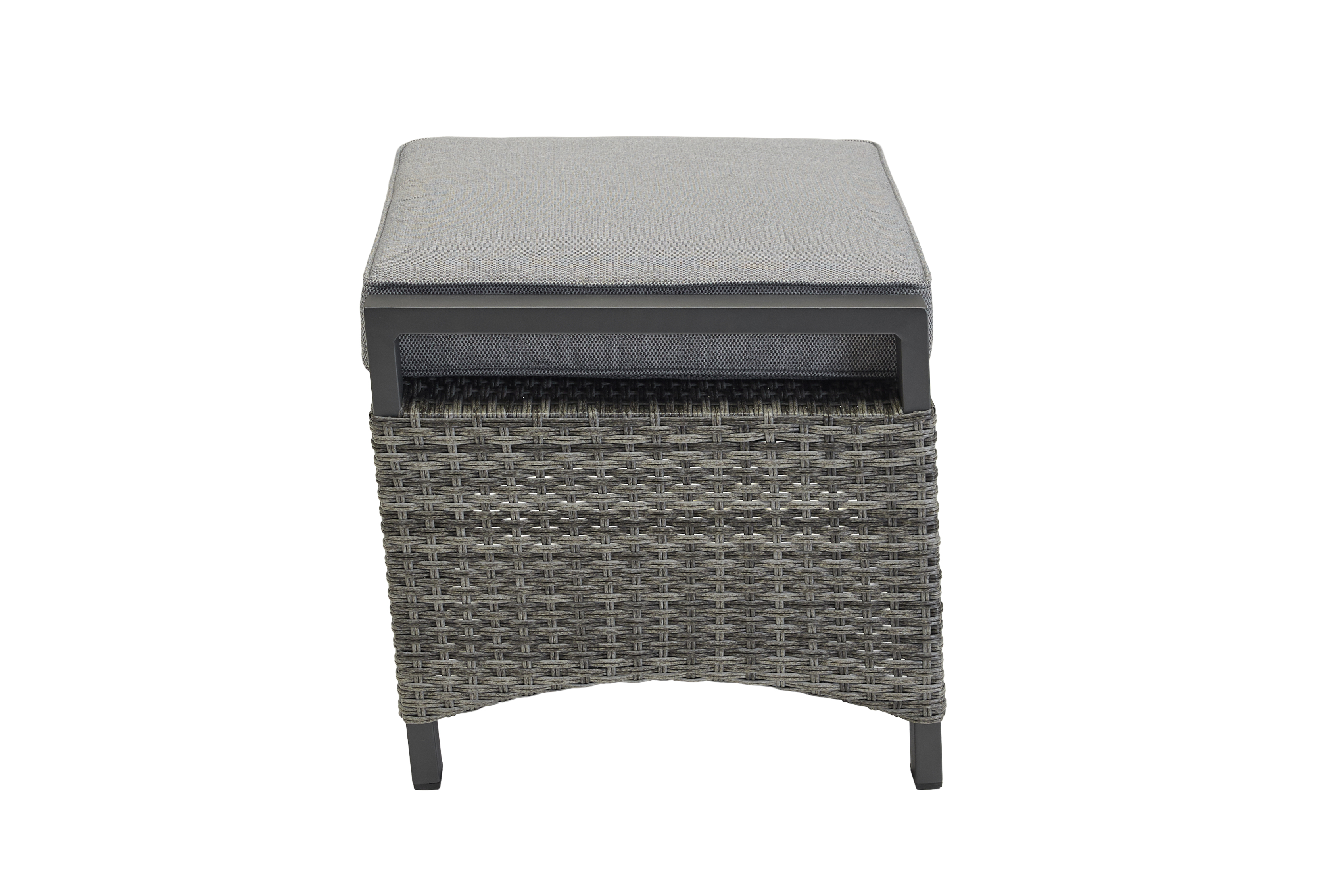 Living Hocker, Geflecht anthrazit - Keramo-Vivera
