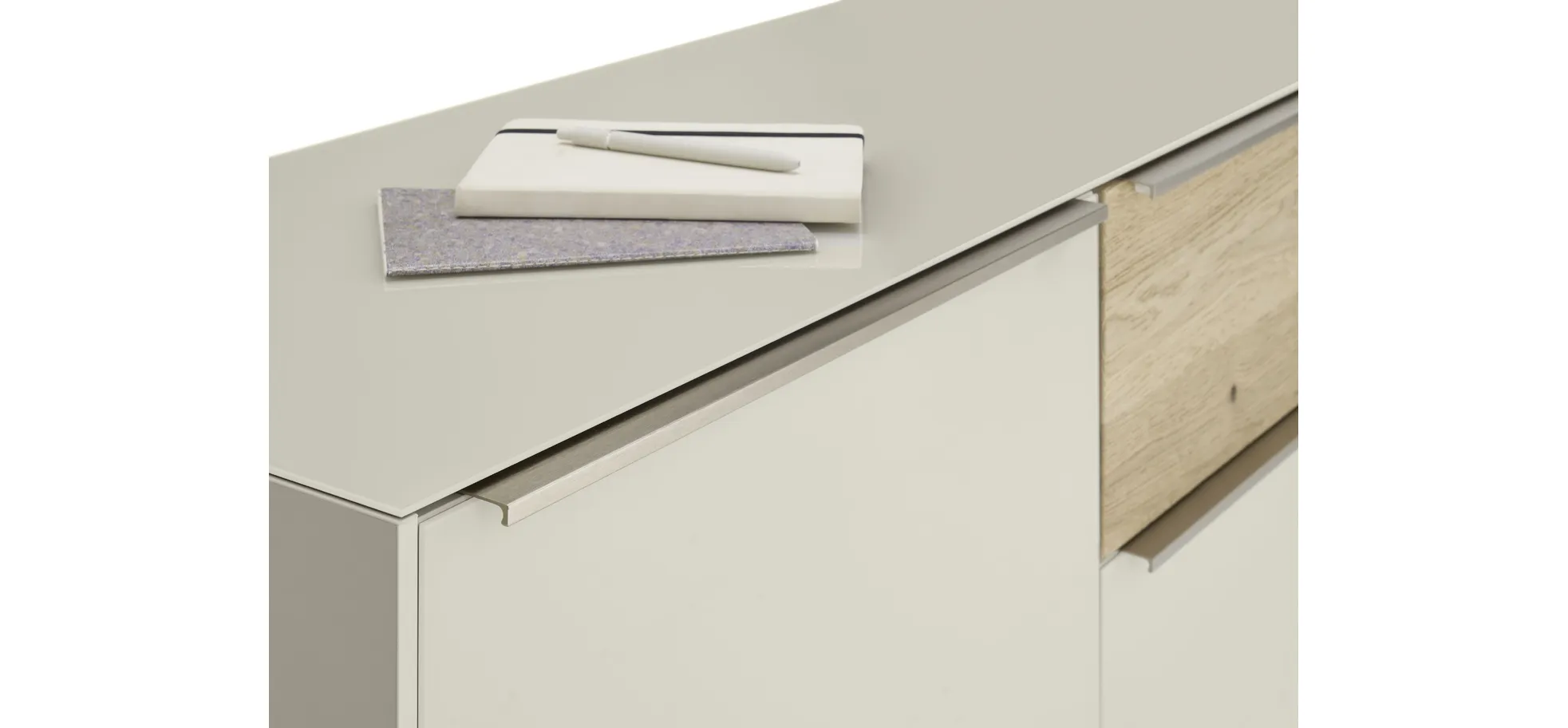 Sideboard, Kaschmir matt lack Nachbildung - Marybelle