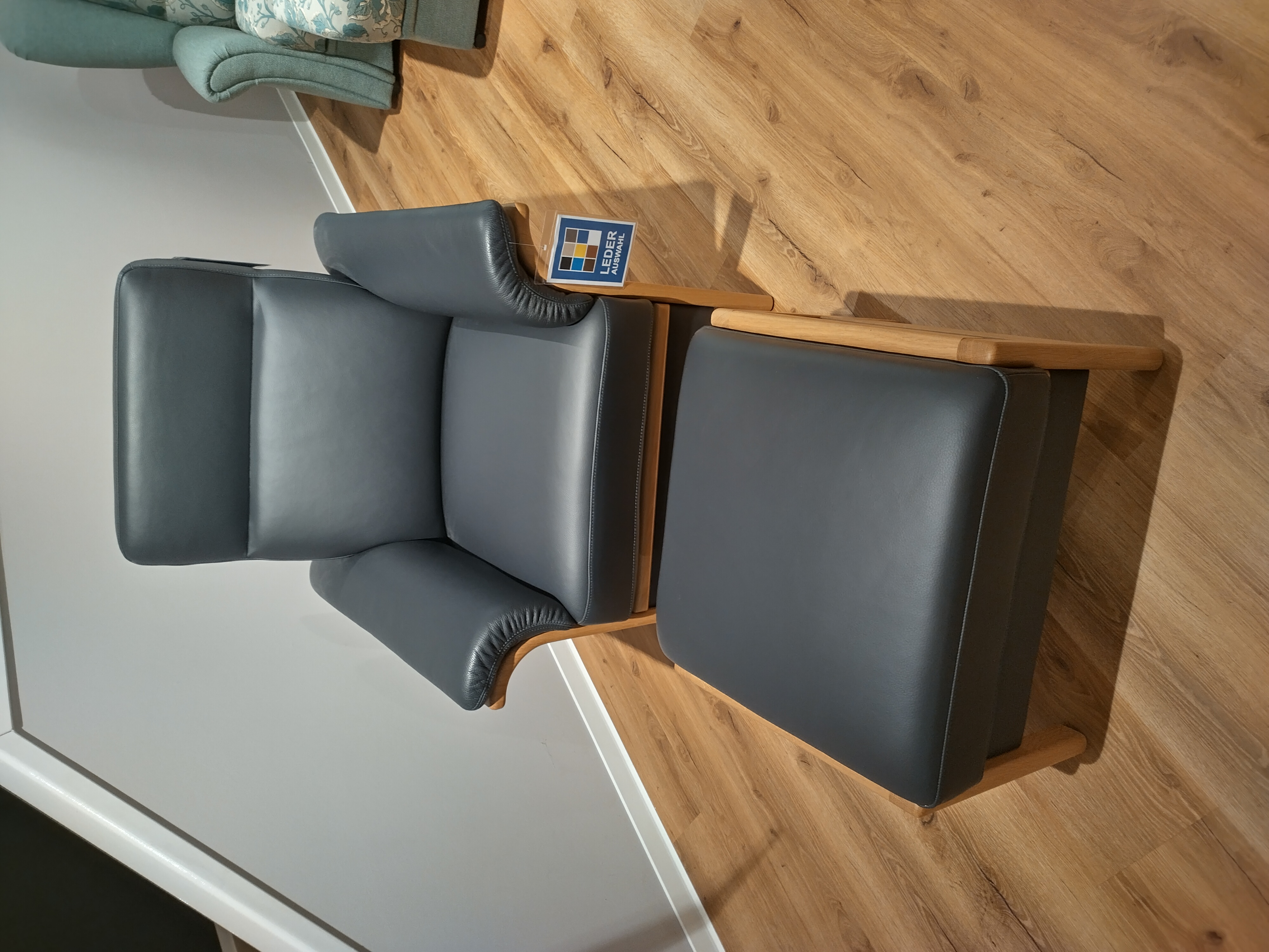 Hochlehnsessel mit Hocker, pacific - MYKON 94