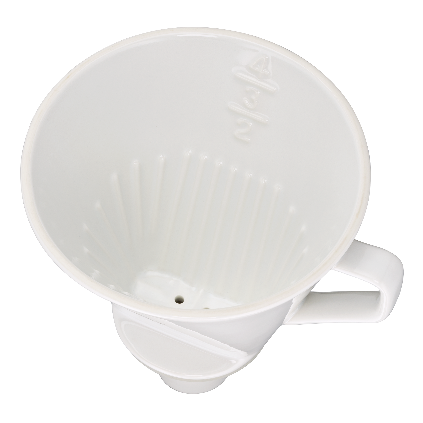 Kaffeefilter,  Größe 4, Porzellan weiß - Aroma Plus