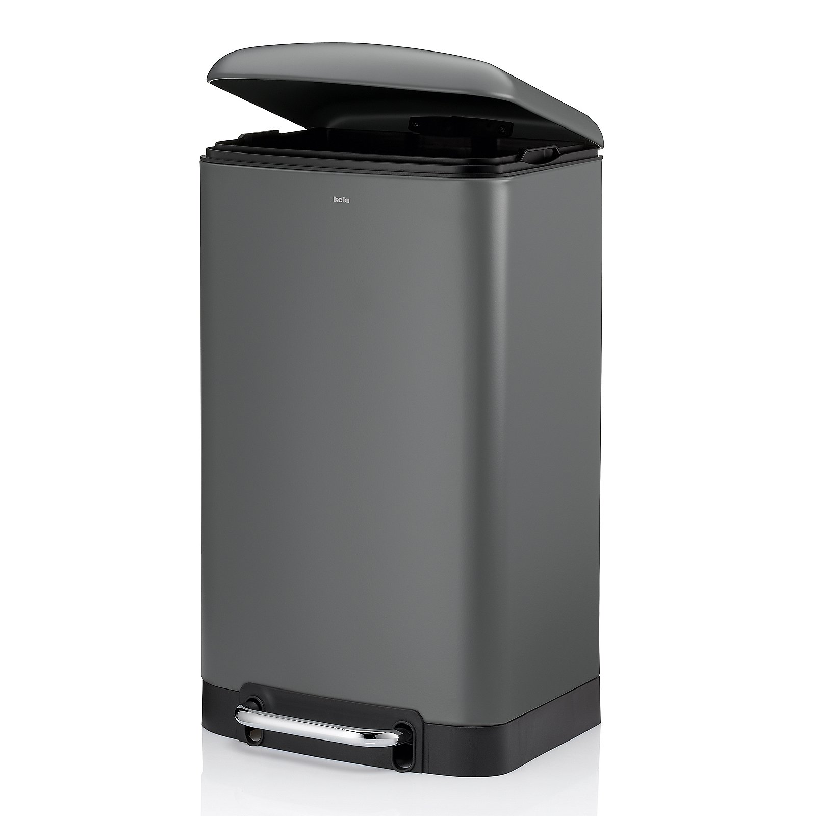 Treteimer Davino 30,5x61x34 cm - Metall grau