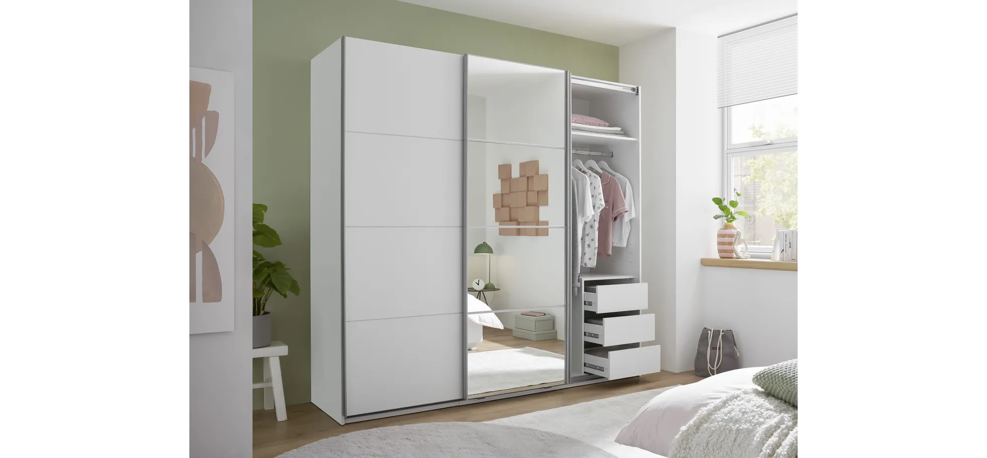 Schwebetürenschrank, weiß - MyStyle 3056 Schwebetürenschrank, weiß - MyStyle 3056