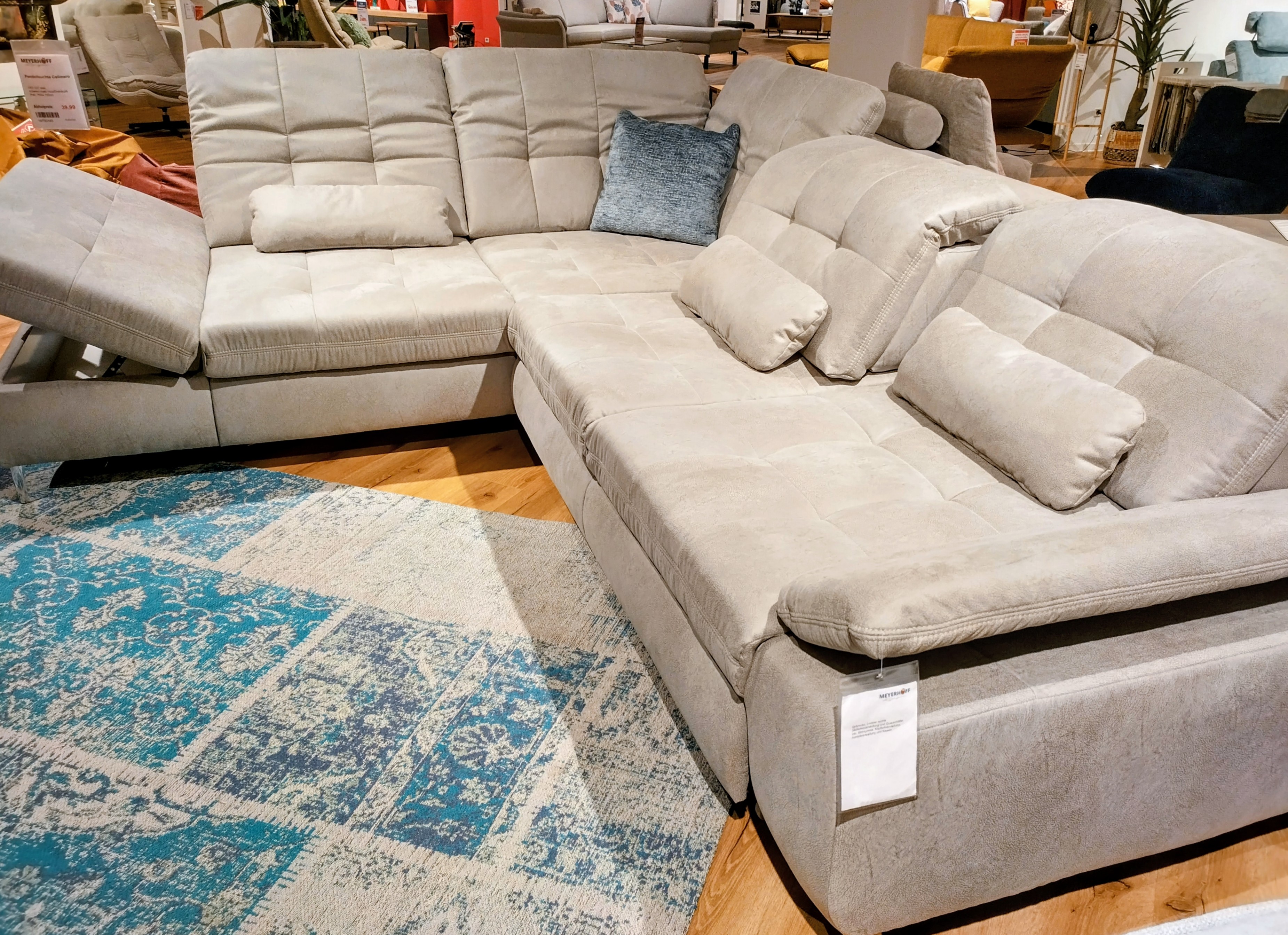 Polstergarnitur, Stoff Saddle alu - KS 110922