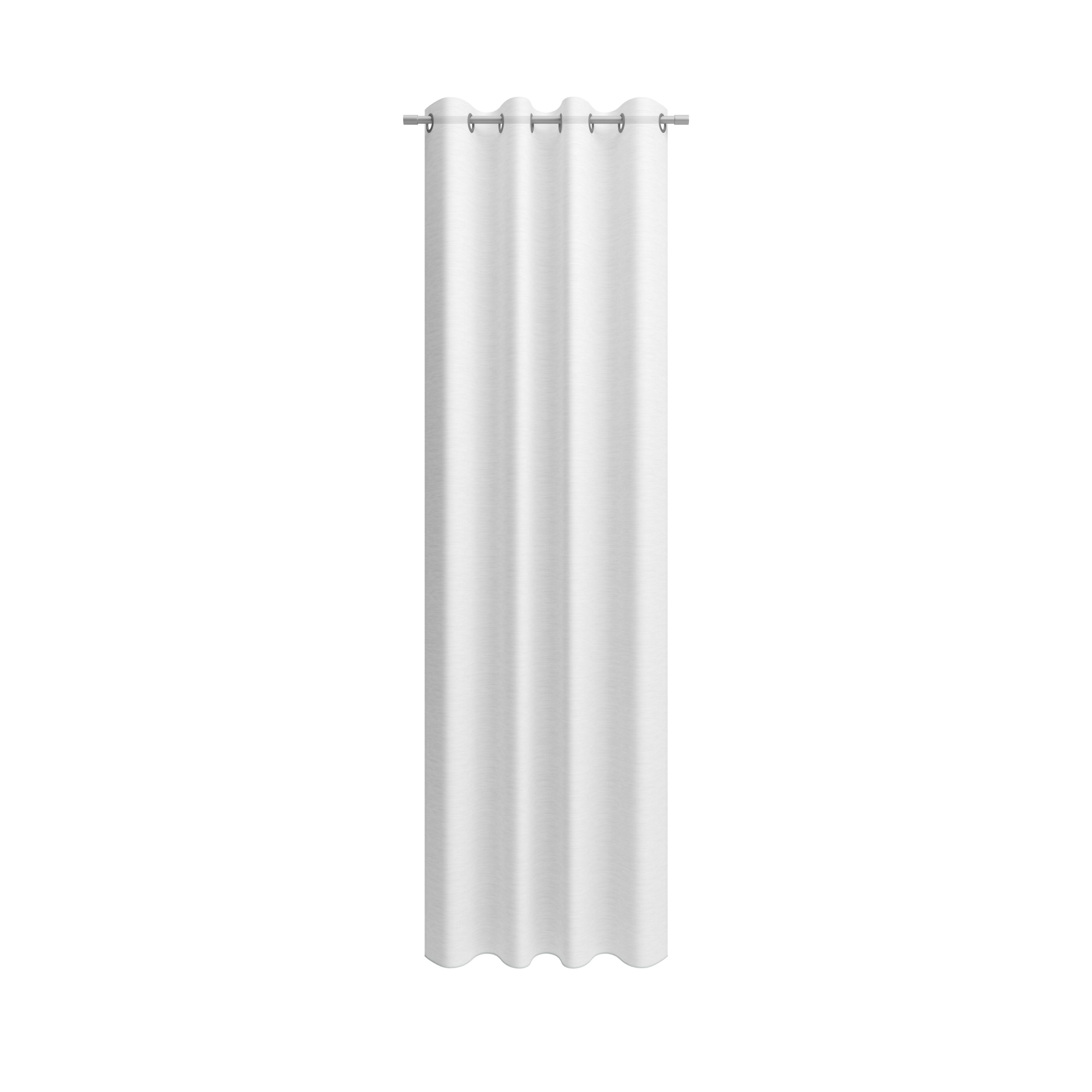Ösenschal Allure, 140x245cm - 100% polyester, transparent uni, weiß
