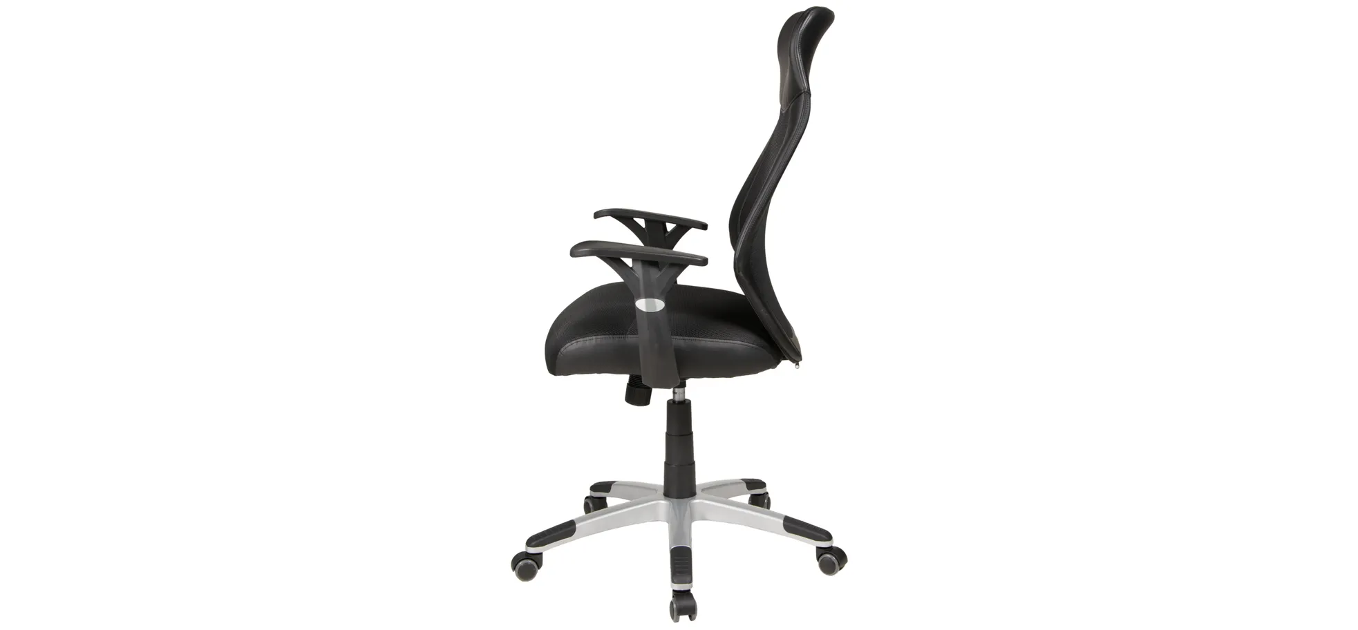 Drehstuhl mit Armlehnen, schwarz - Decio