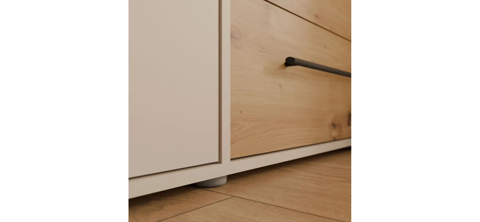 Drehtürenschrank, Dekor sand - Fathie