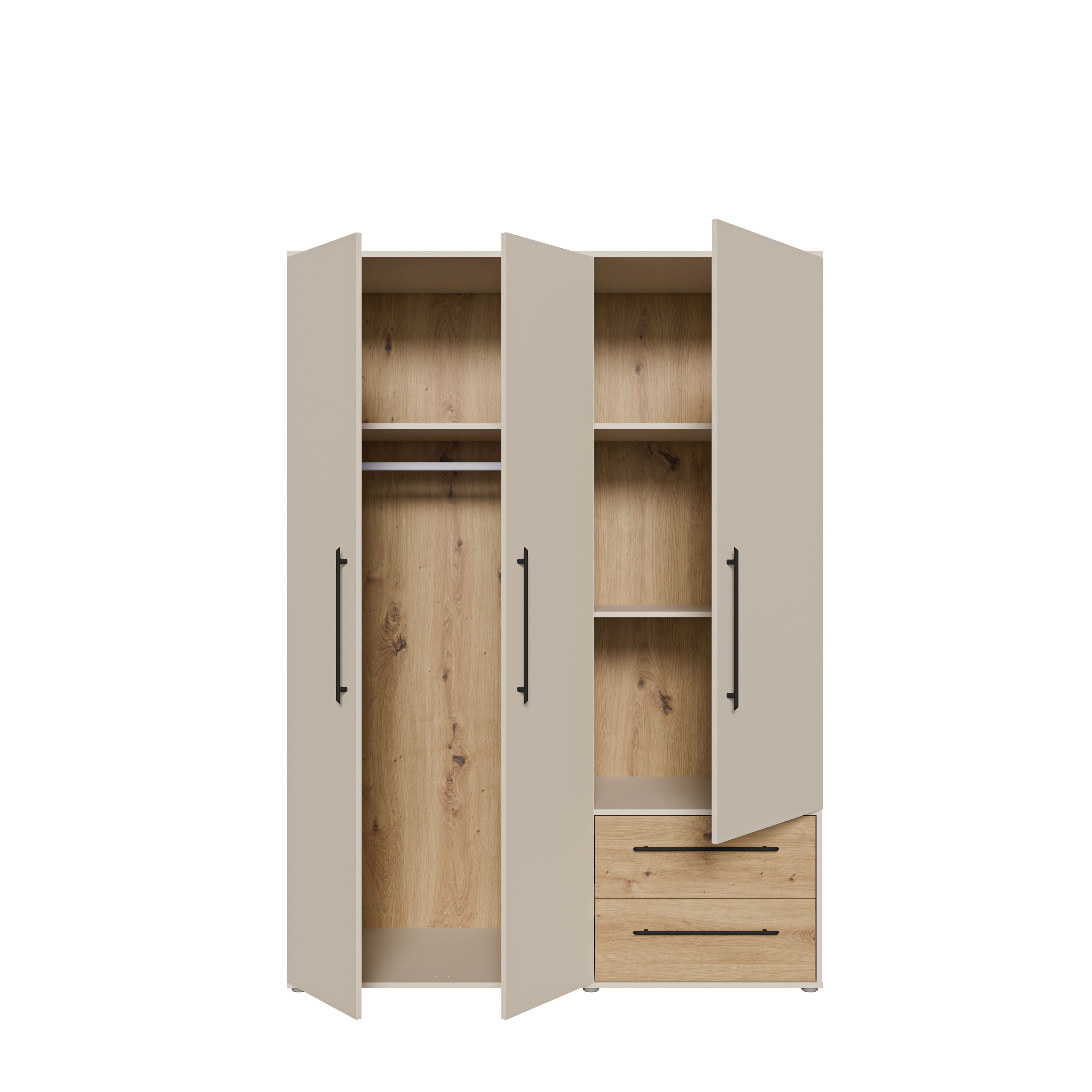 Drehtürenschrank, Dekor sand - Fathie