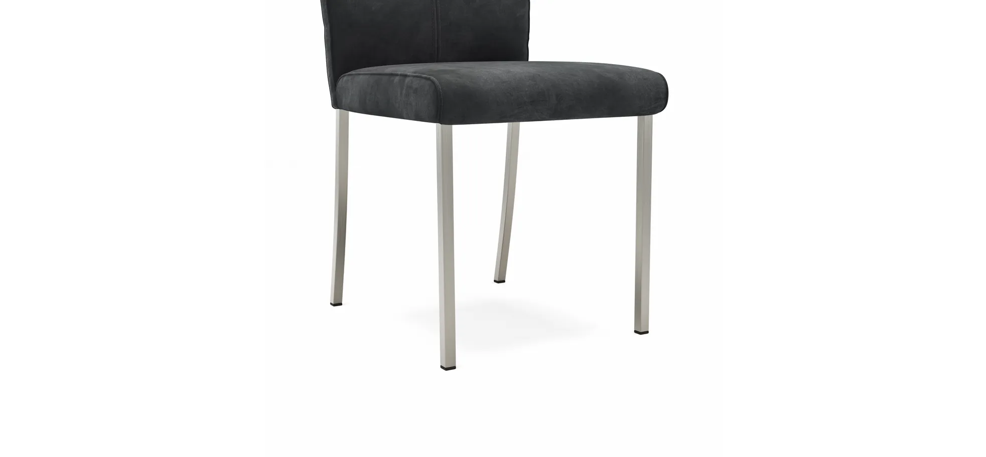 Stuhl 4110 - Stoff, Anthrazit