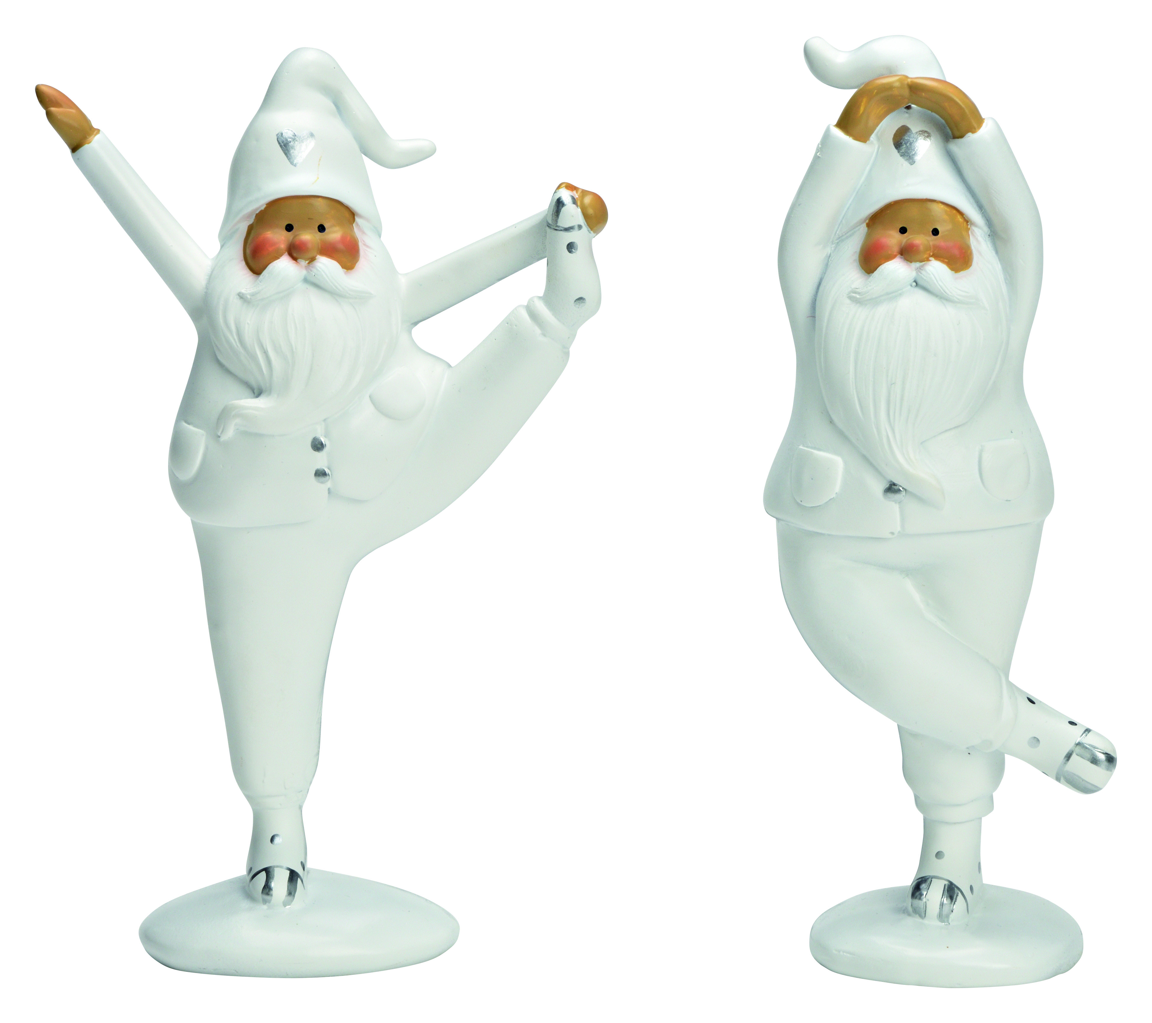 Yoga Nikolaus, 2-fach - Poly weiß, 12x18x5cm/6x18x5cm