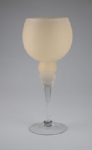 Fußwindlicht, Glas, Höhe ca. 30 cm  - nude