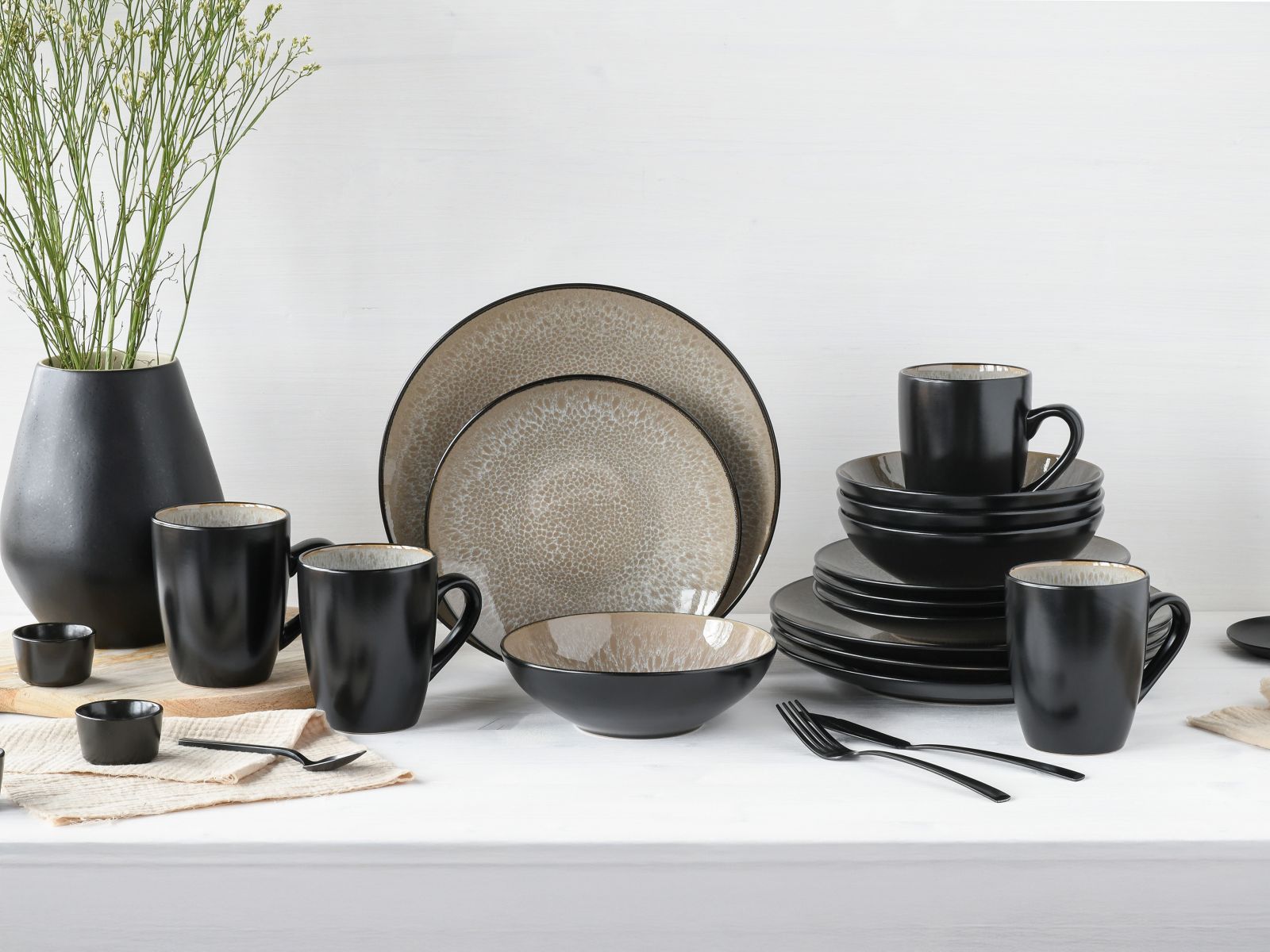 Kombiservice 16-Tlg. - Malmö, beige