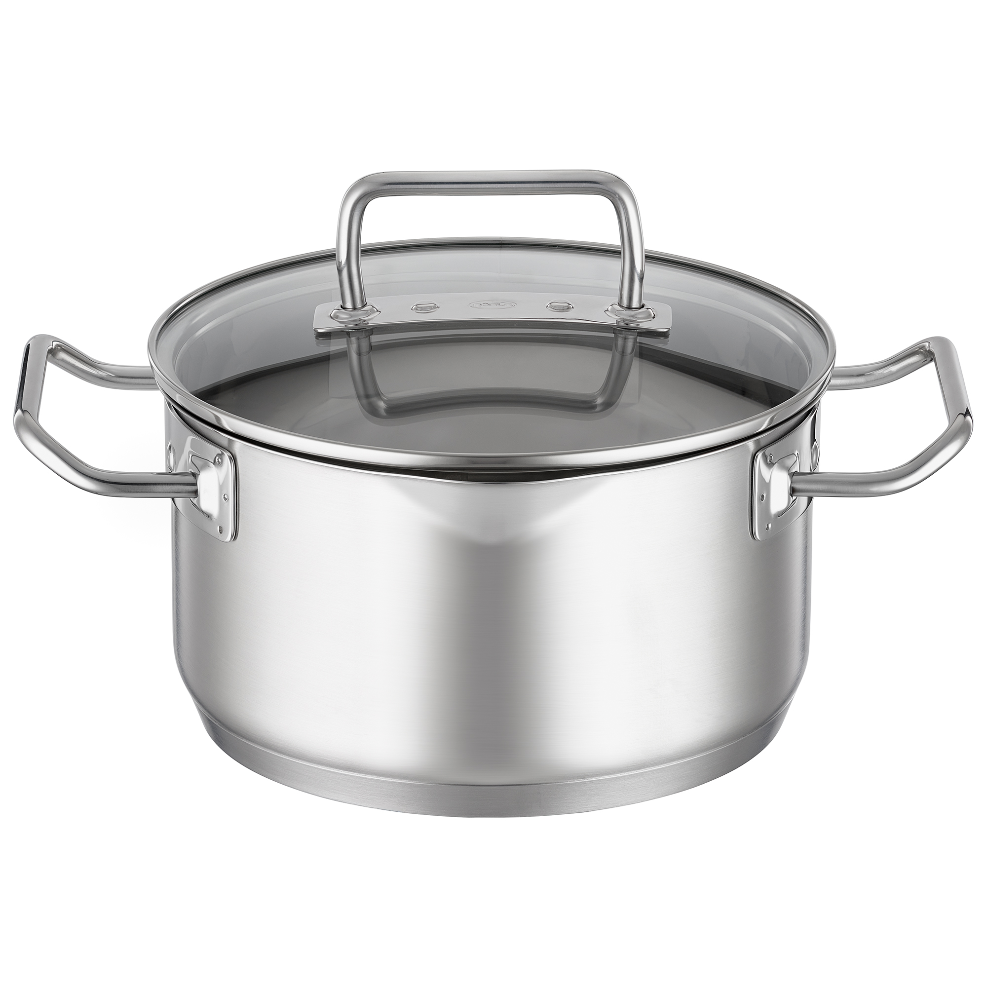 RÖSLE, Kochtopf mit Deckel Ø 20cm EXPERTISO - Edelstahl, Glas Sodalime getempered
