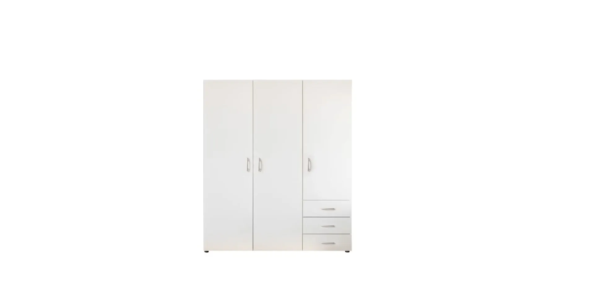 Kleiderschrank- B ca. 150 cm, Weiß