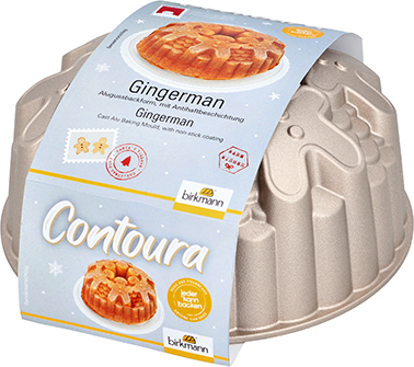 Gingerman Contoura - 22 cm, Höhe 10 cm, Aluguss