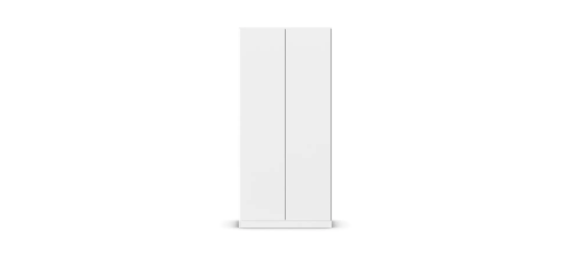 Drehtürenschrank RASA- B ca. 91 cm, Weiß