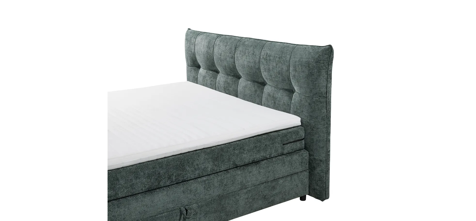 Boxspringbett, inkl. Bettkasten+Topper - Emilla