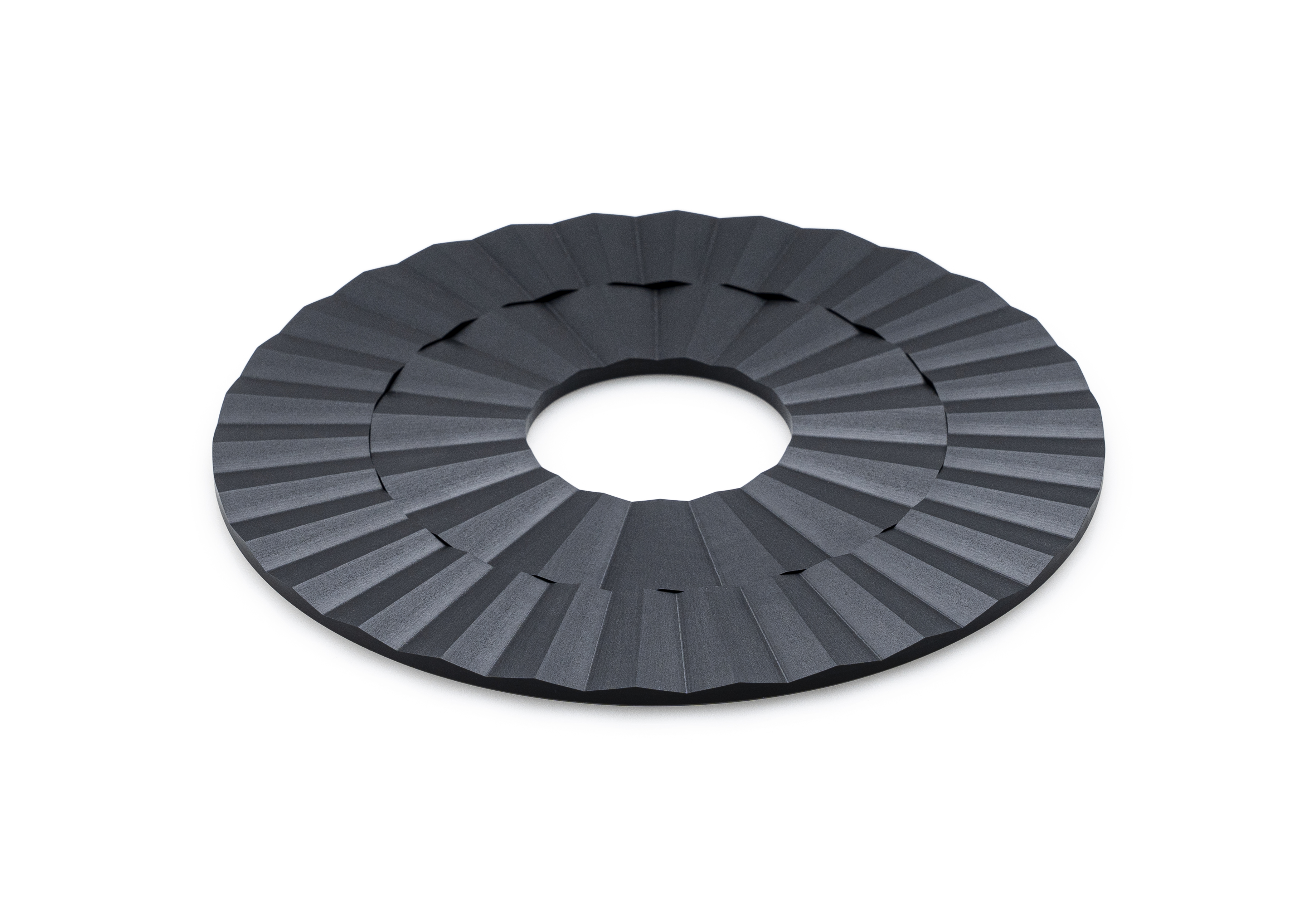 Untersetzer rund schwarz - Ø 20x0,6 cm