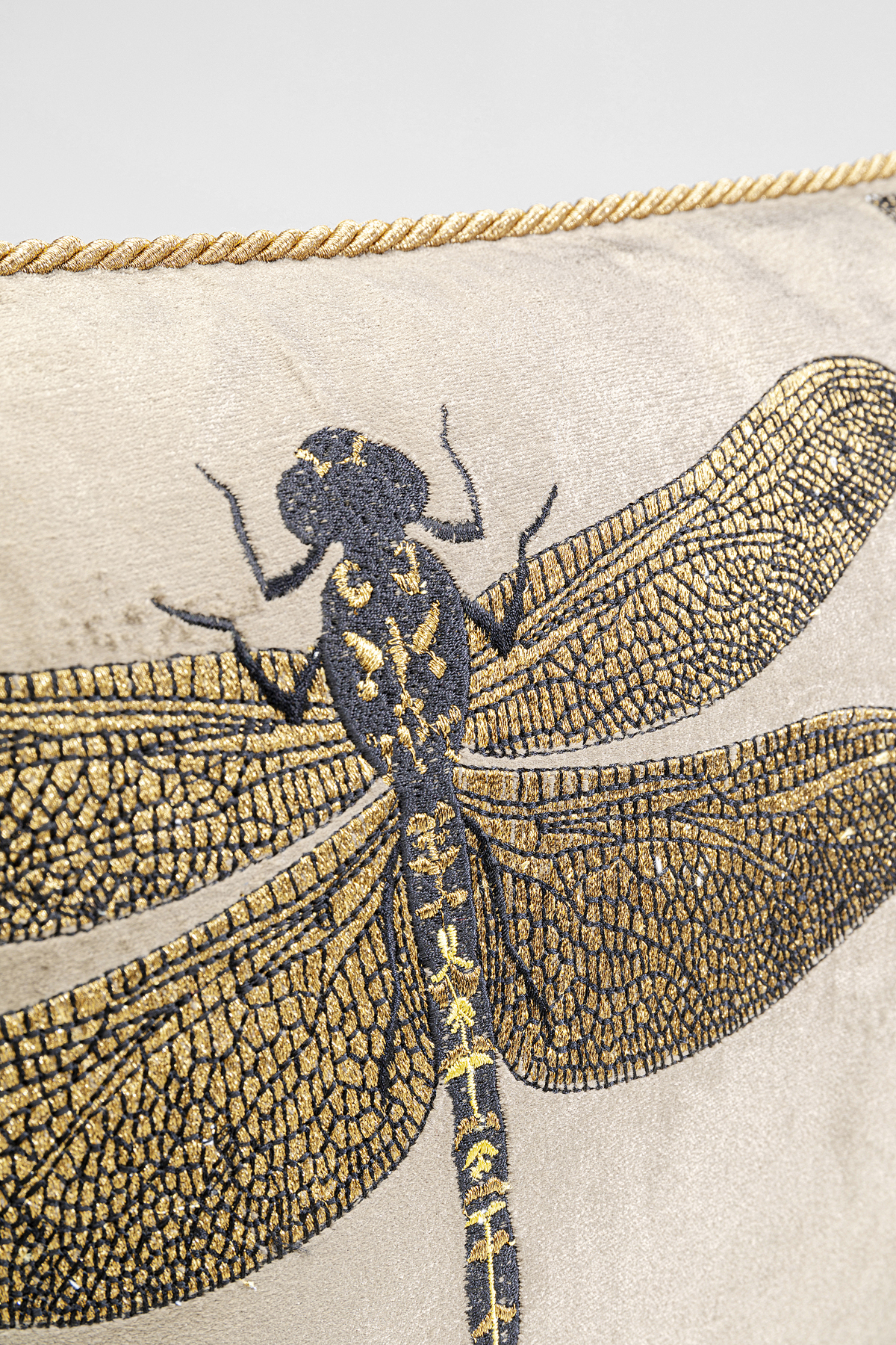 Kissen Glitter Dragonfly, braun - Accessoires