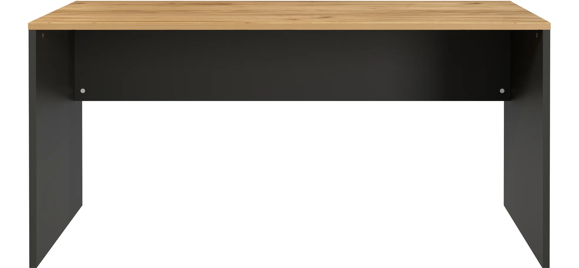 Schreibtisch GRIFFIN - LB ca. 158x79 cm, Eiche Nachbildung, Graphit