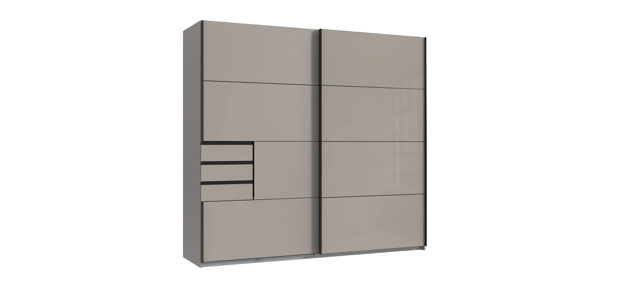 Schwebetürenschrank, saharagrau - MyStyle 3071