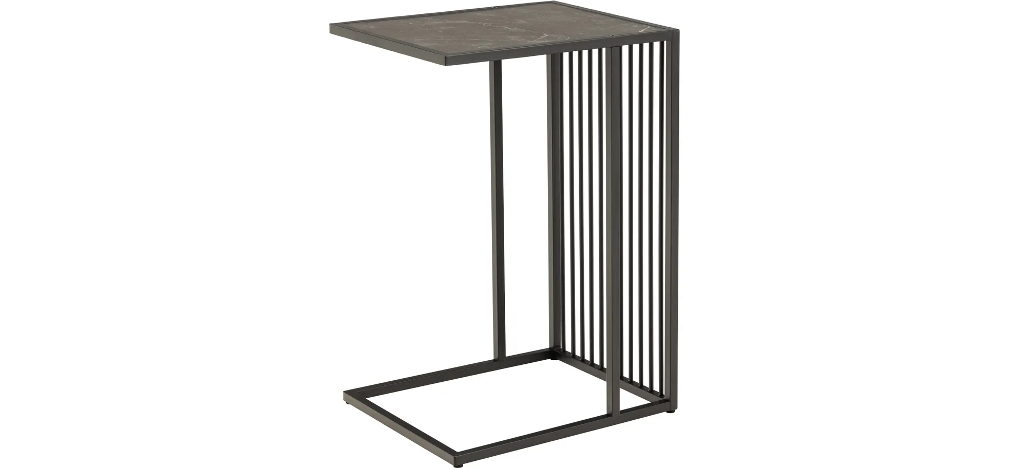 Beistelltisch, Platte Marmoroptik  - Avelina