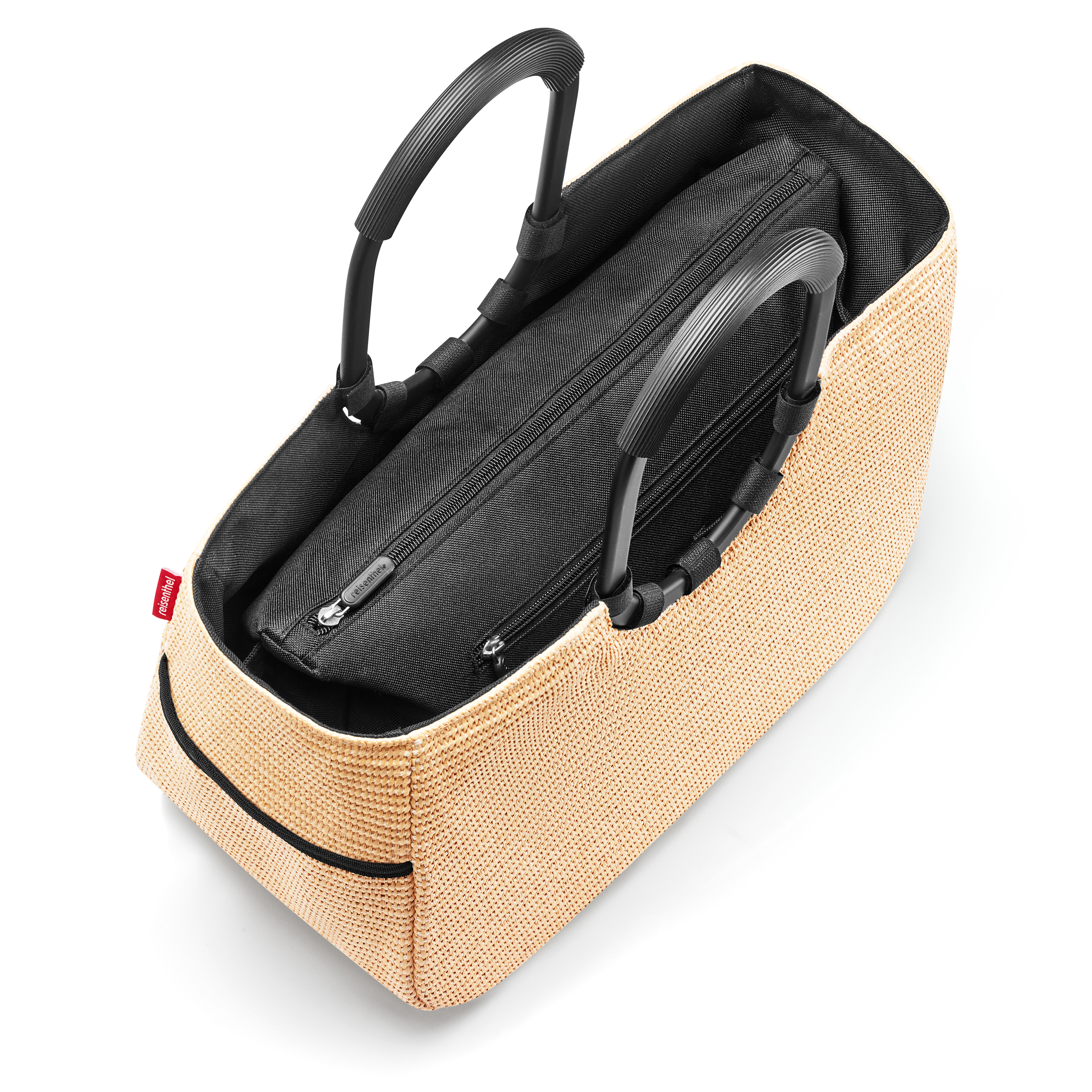 reisenthel, loopshopper M - frame raffia black