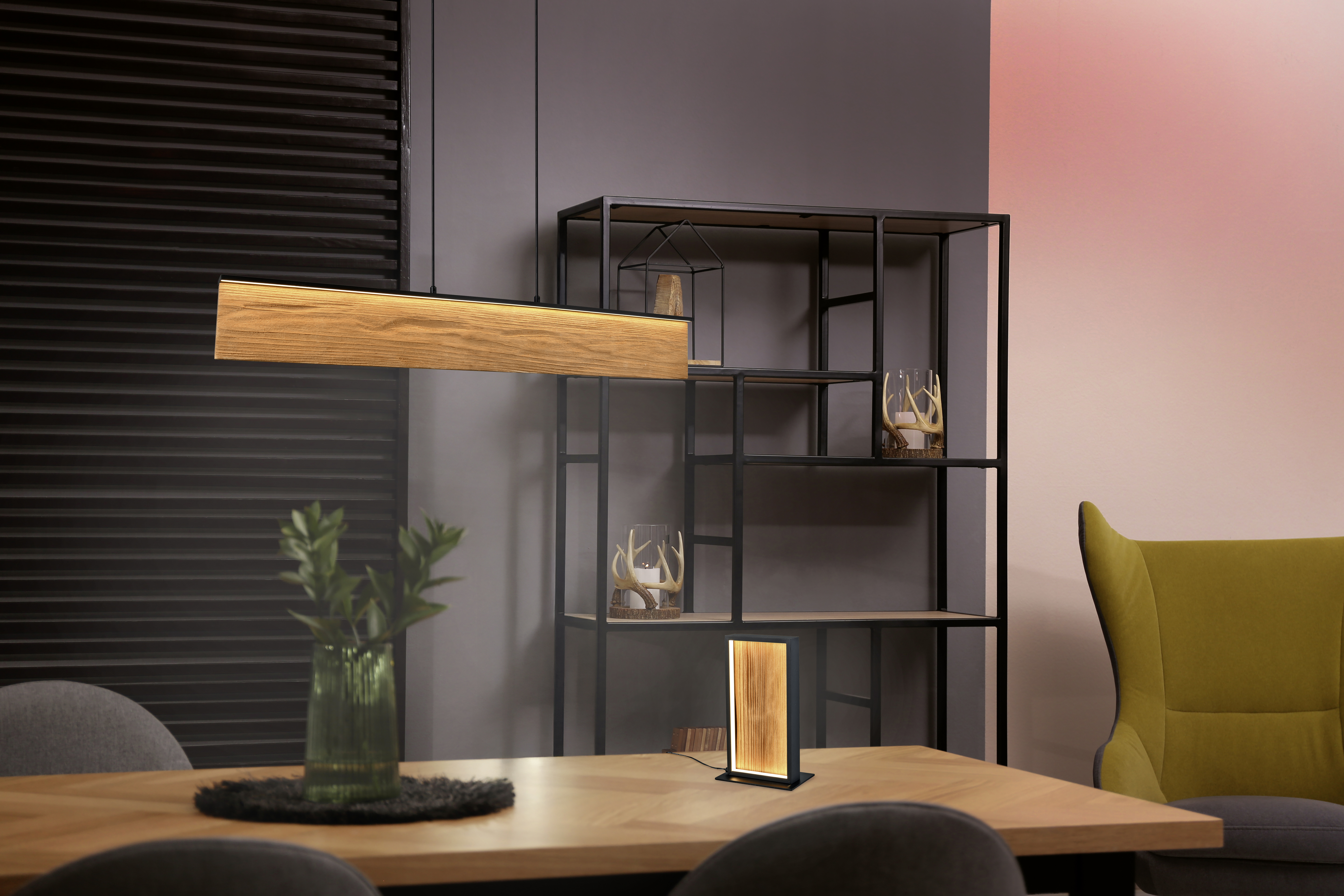 Tischleuchte KALEA - LED, 1flg., Naturholz, holzfarbig