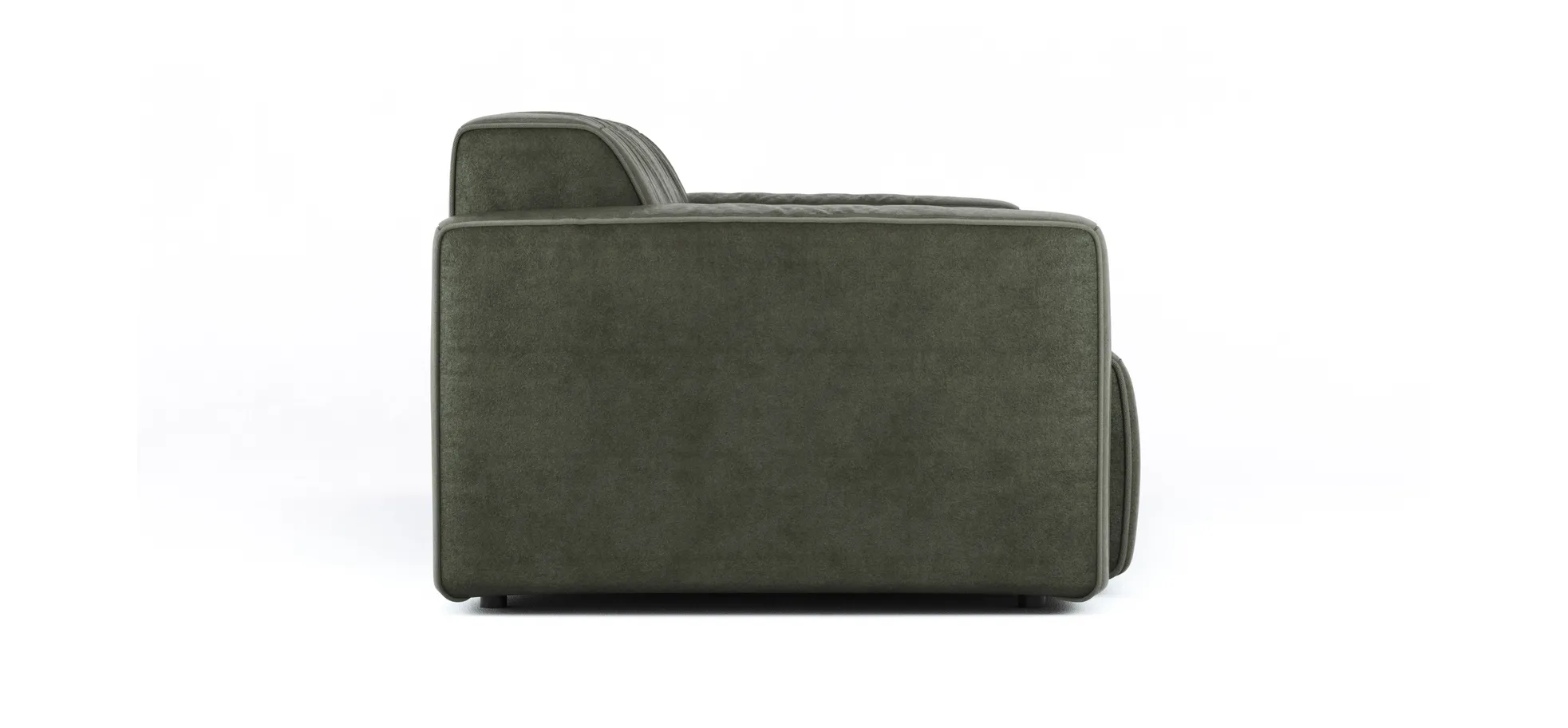 Sofa Elementos - 3 Sitzer, Stoff, Olive