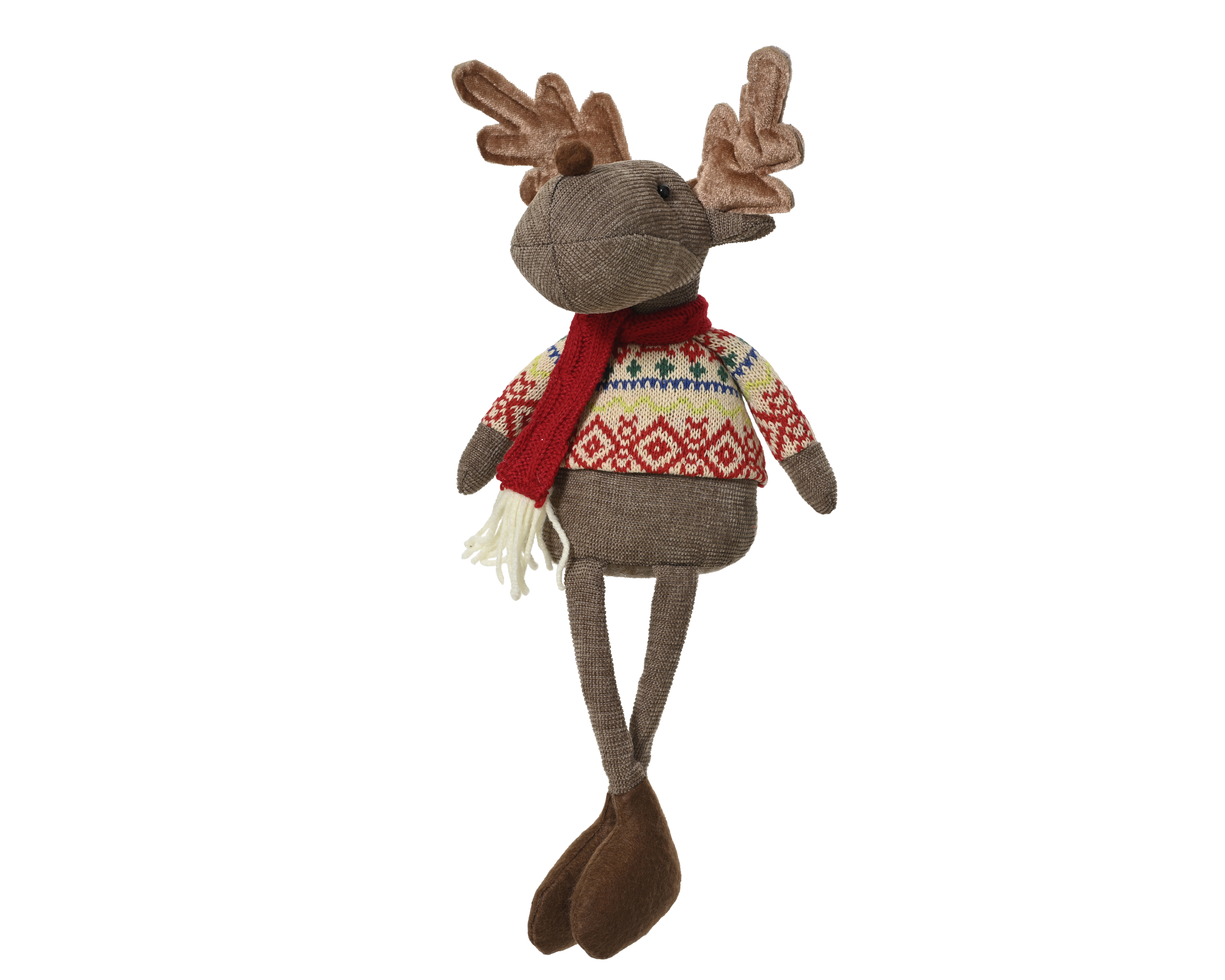 Hirsch - braun m/andere Farbe(n), Polyester, L15-W12-H40cm