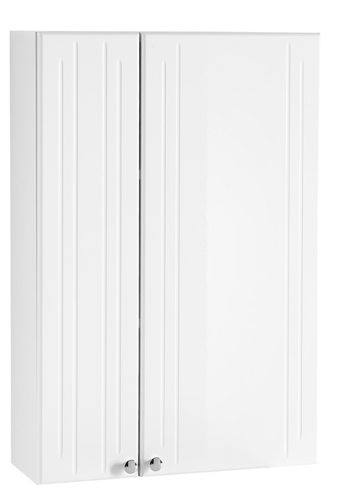 Wandschrank, weiß HG, 2 Türen, 2 Böden - QUICKSET - 955