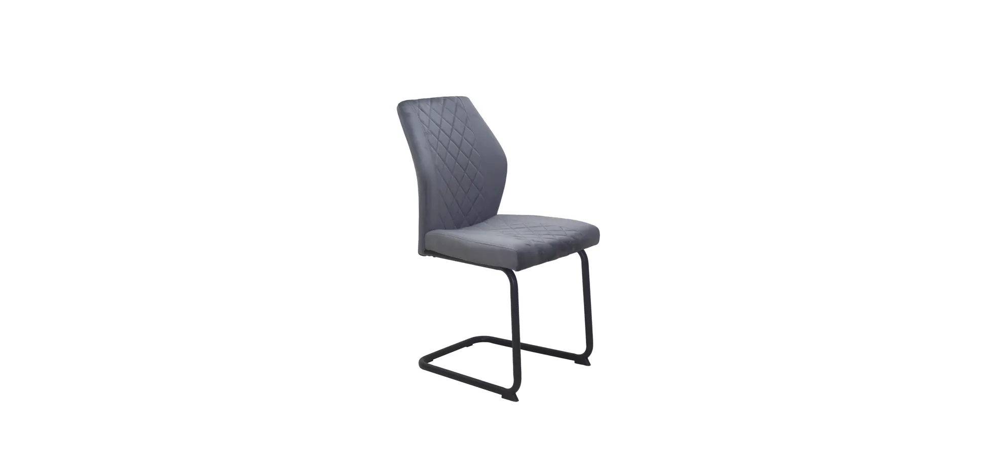 Schwingstuhl, Samtvelvet Dunkelgrau - MyStyle 4012
