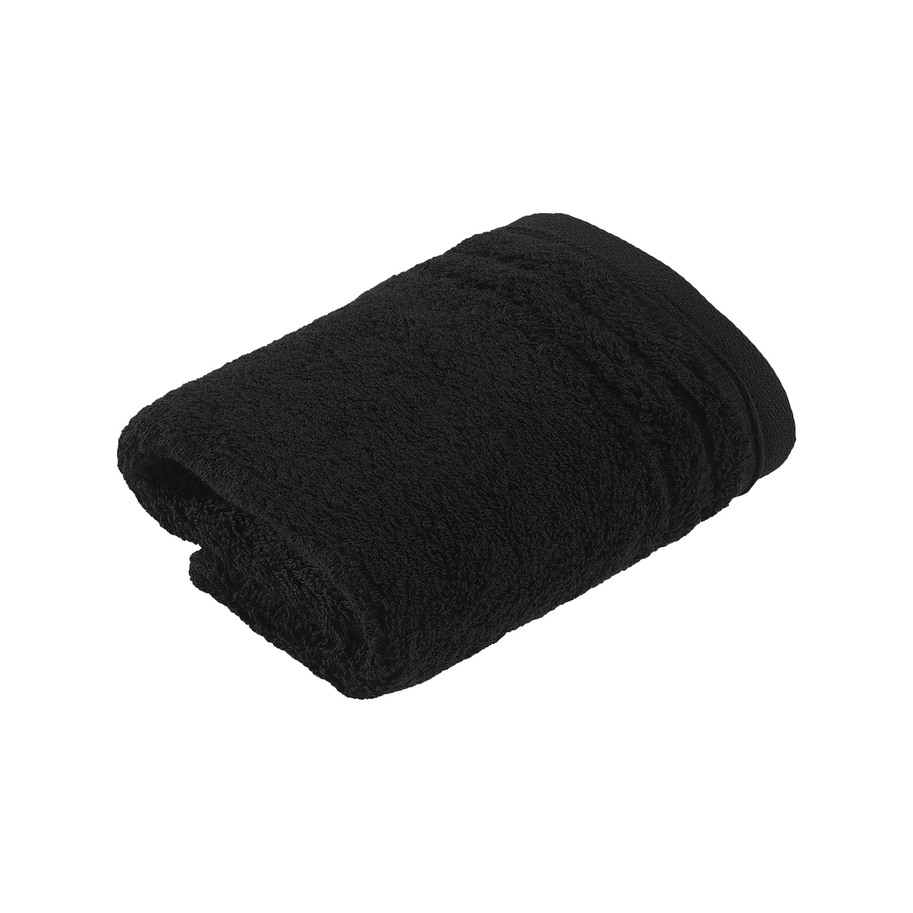 Seiflappen Vienna Style Supersoft schwarz - ca. 30 x 30 cm