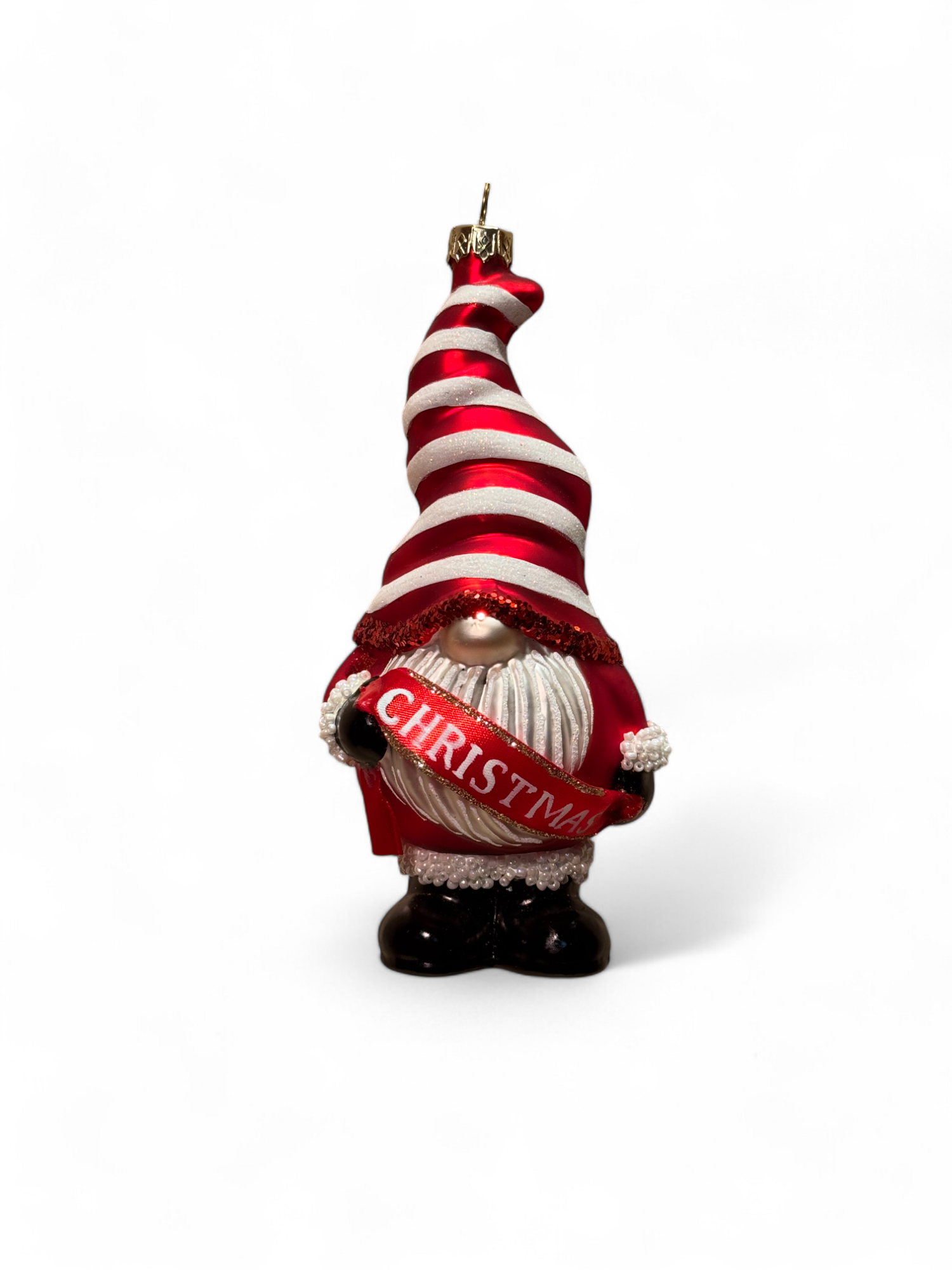Weihnachtsbaumkugel Wichtel rot - ca. 15cm