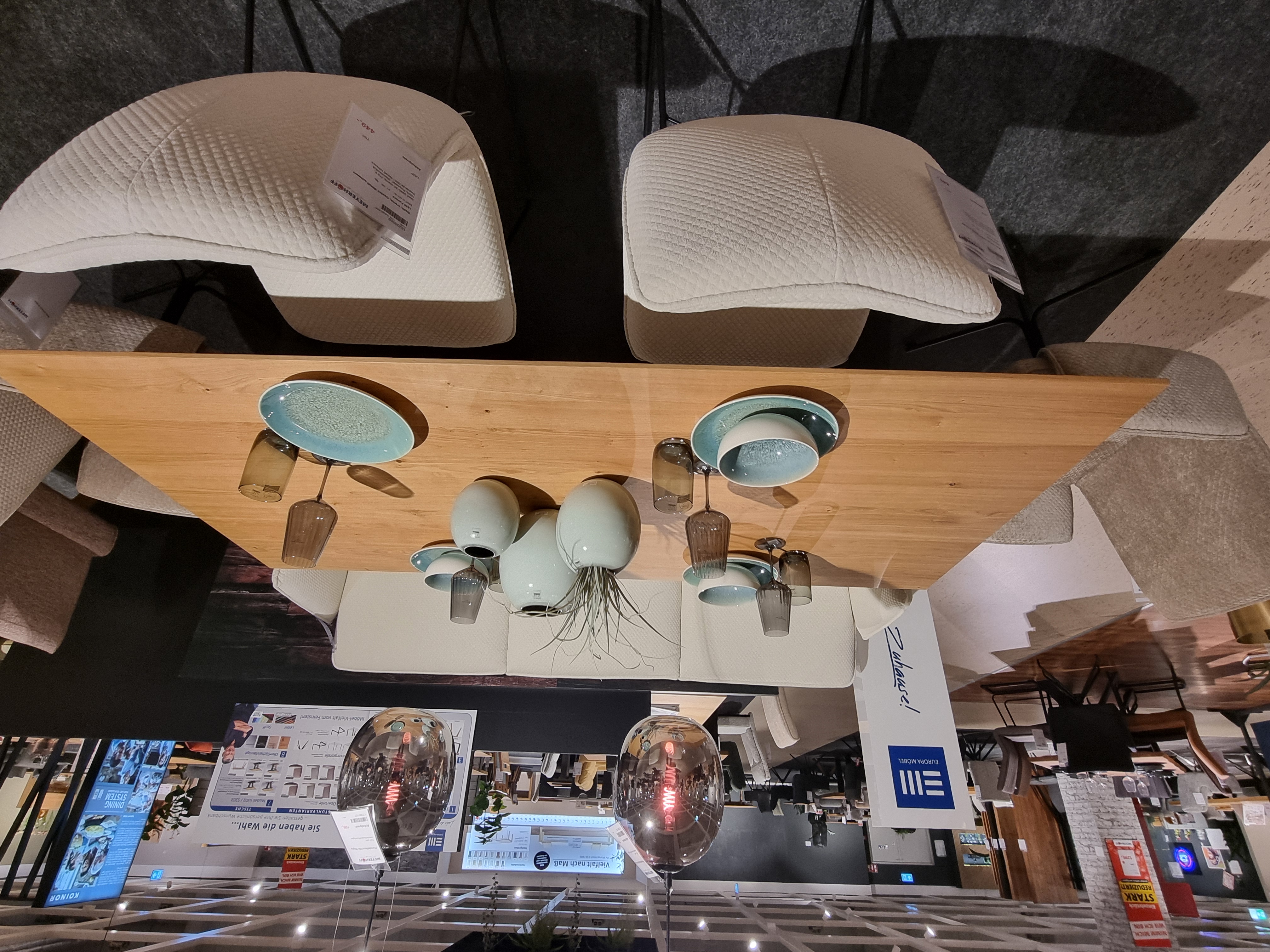 Essgruppe, Stoff creme  - LS25 Fumara