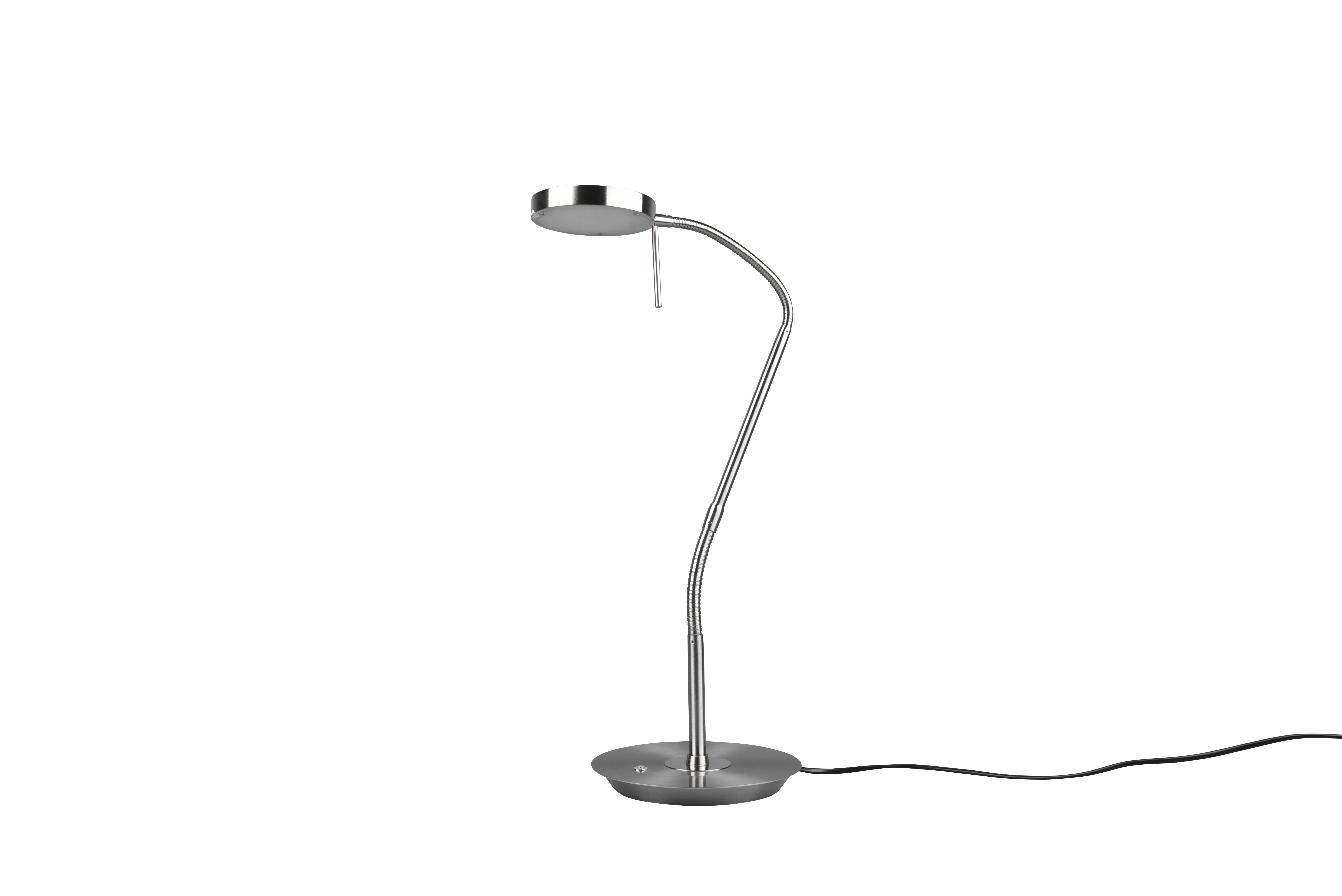 Tischleuchte Monza - 1flg., Metall/Nickel matt,19x57x46cm
