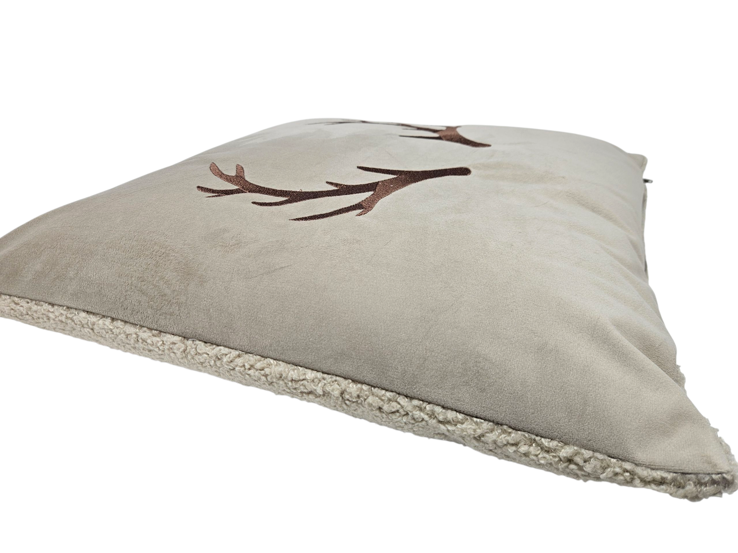 Kissenhülle Scala 45x45cm - Geweih, taupe
