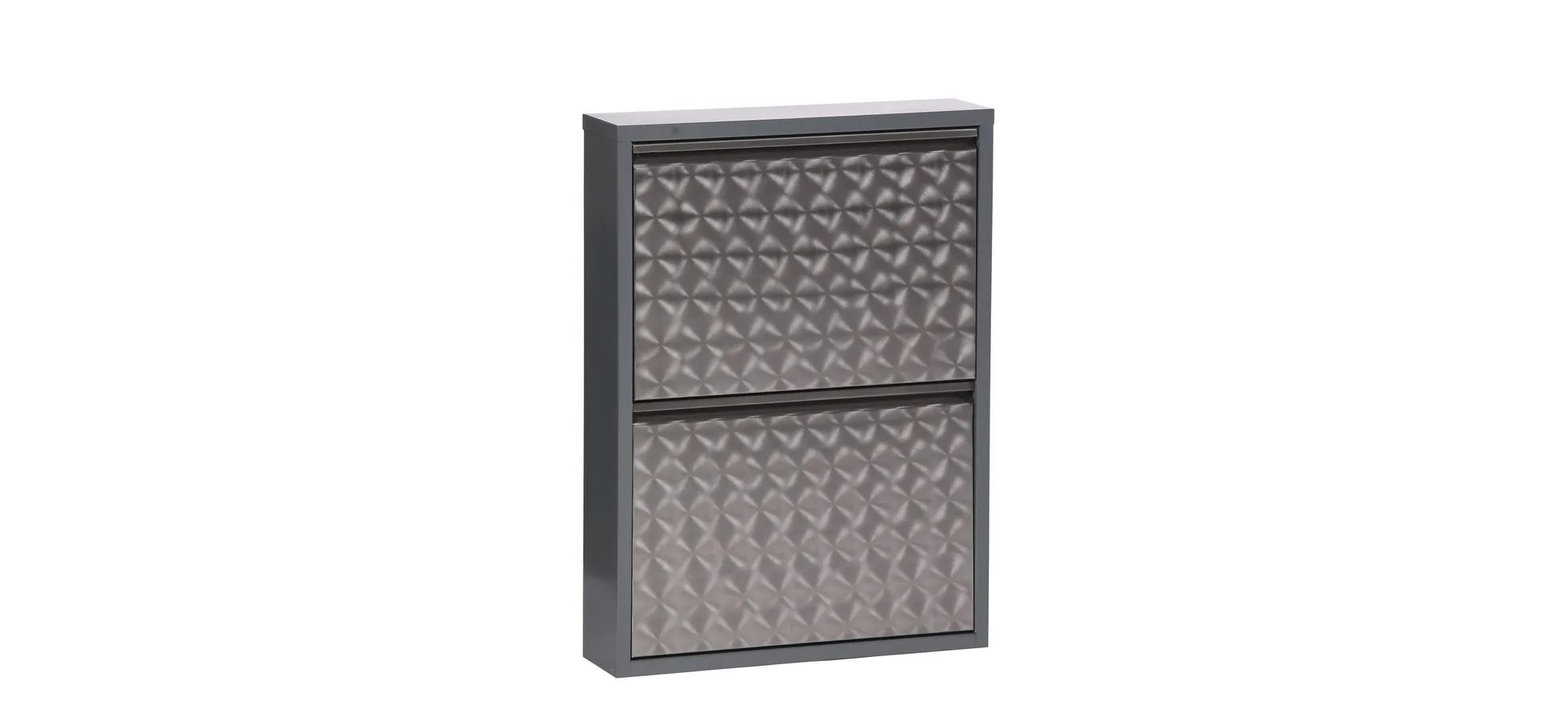 Schuhschrank - B ca. 50 cm, Dunkelgrau