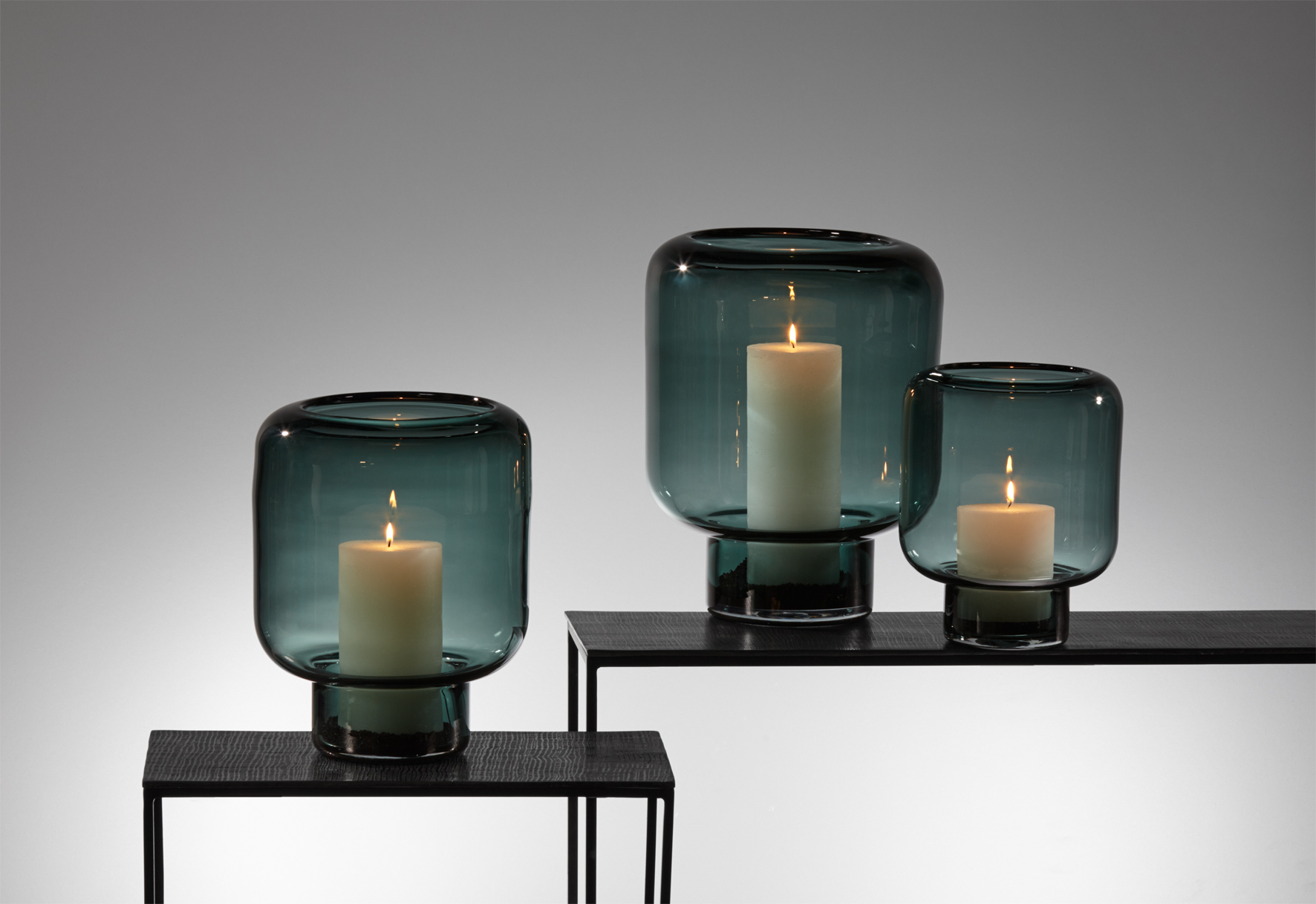 Windlicht Opino petrol 23 Ø 29h