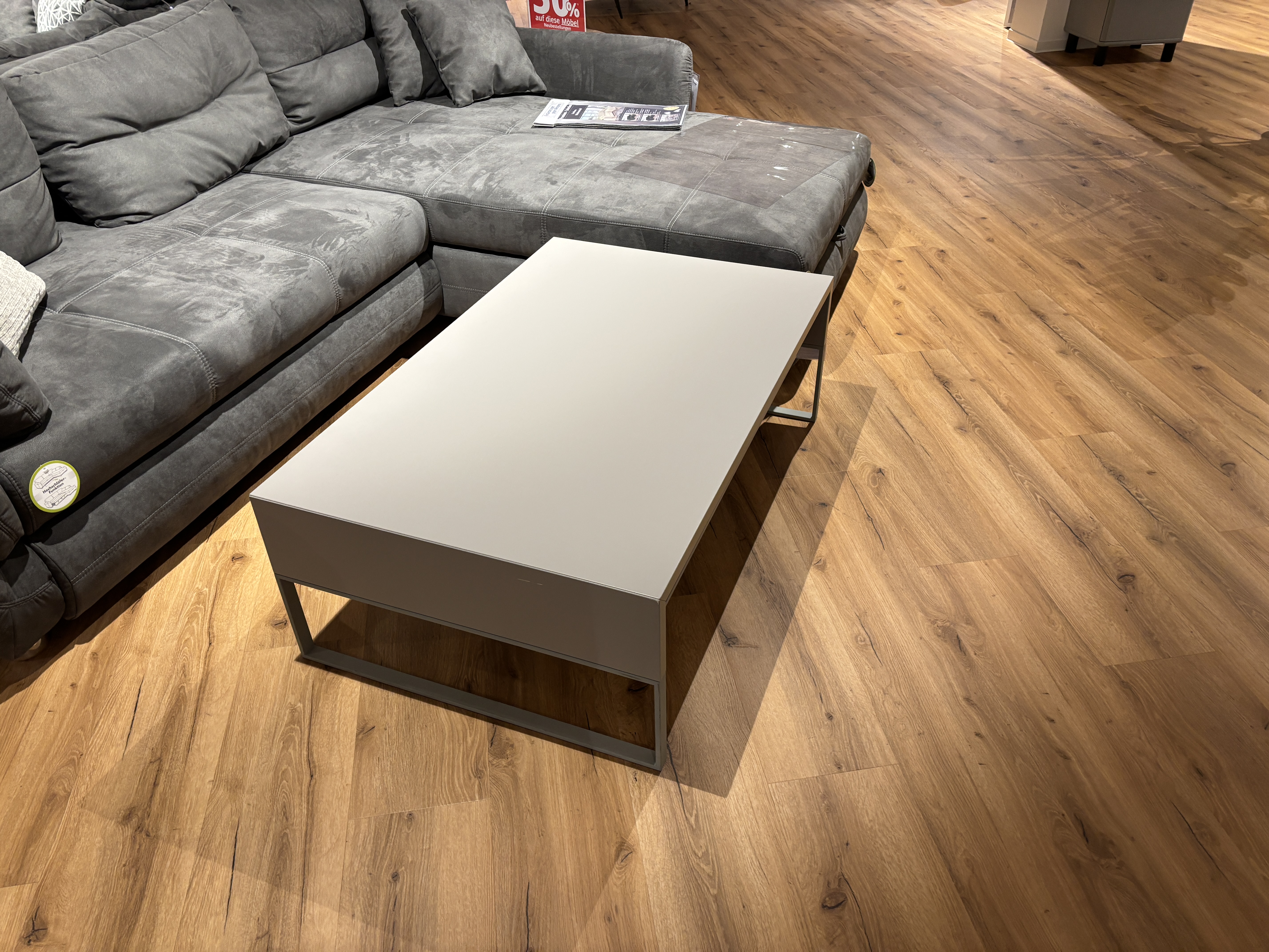 Couchtisch, Lack Platingrau - 4450