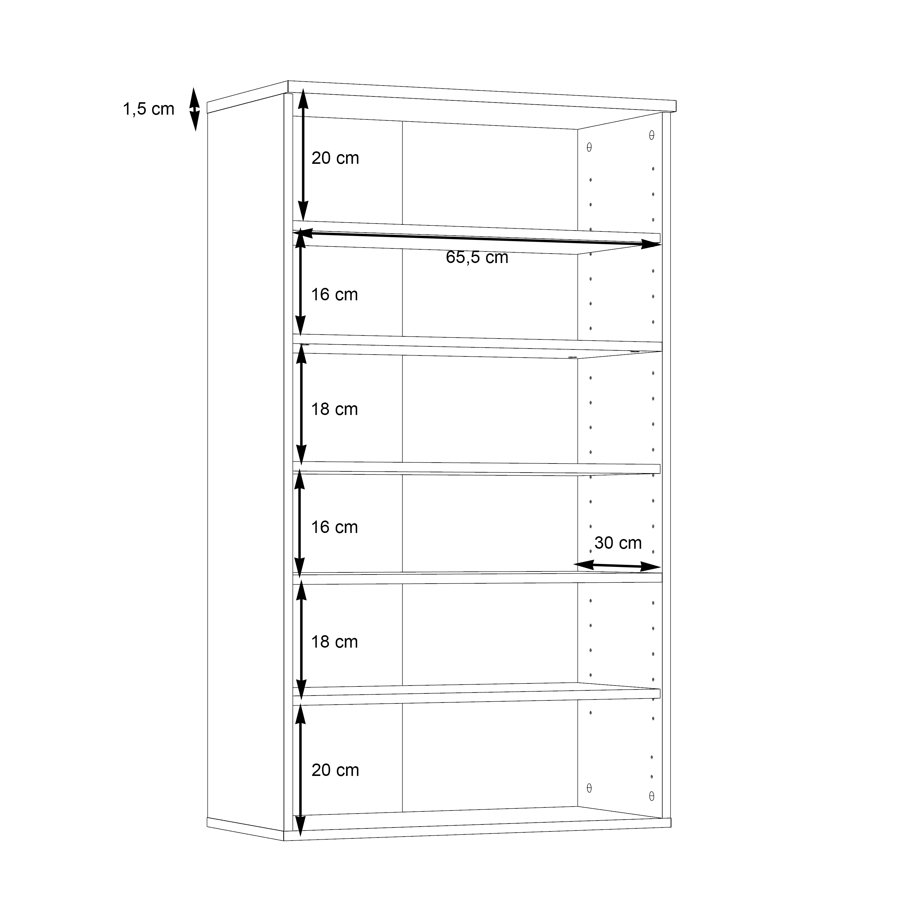 Schuhschrank 2-trg. - Finlei