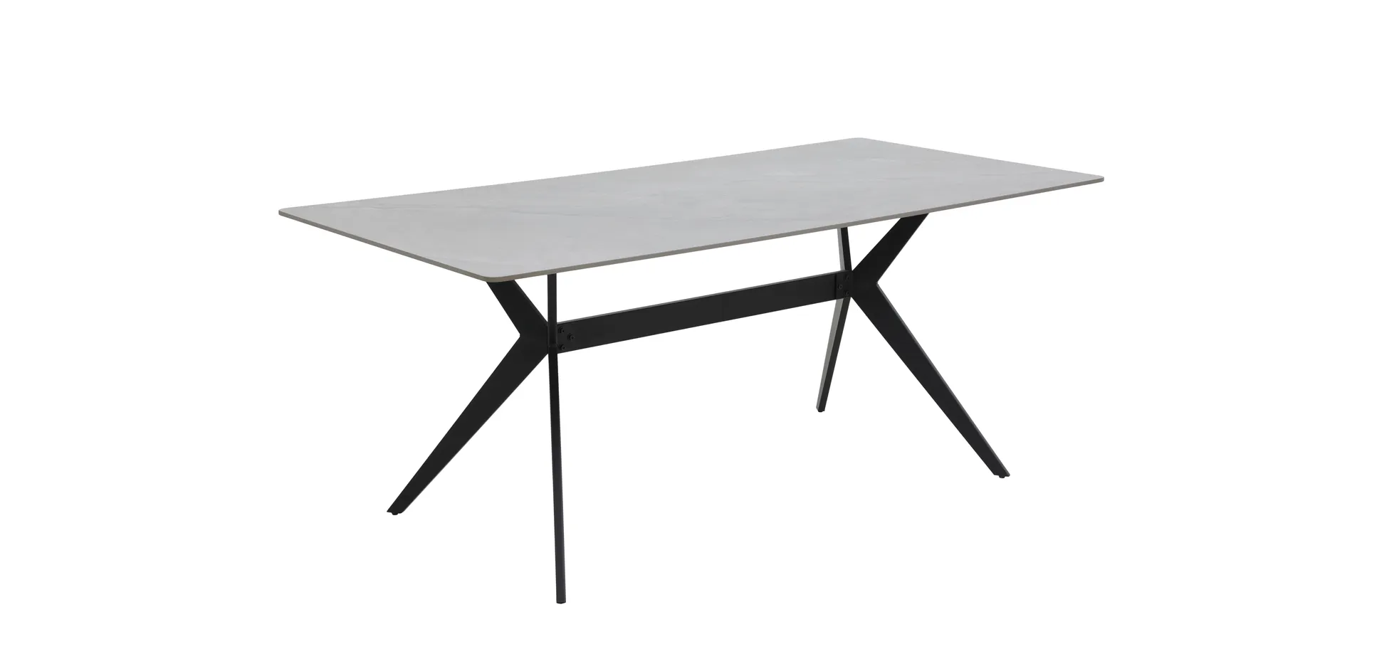 Esstisch, Marmoroptik grau/schwarz - MyStyle 4037