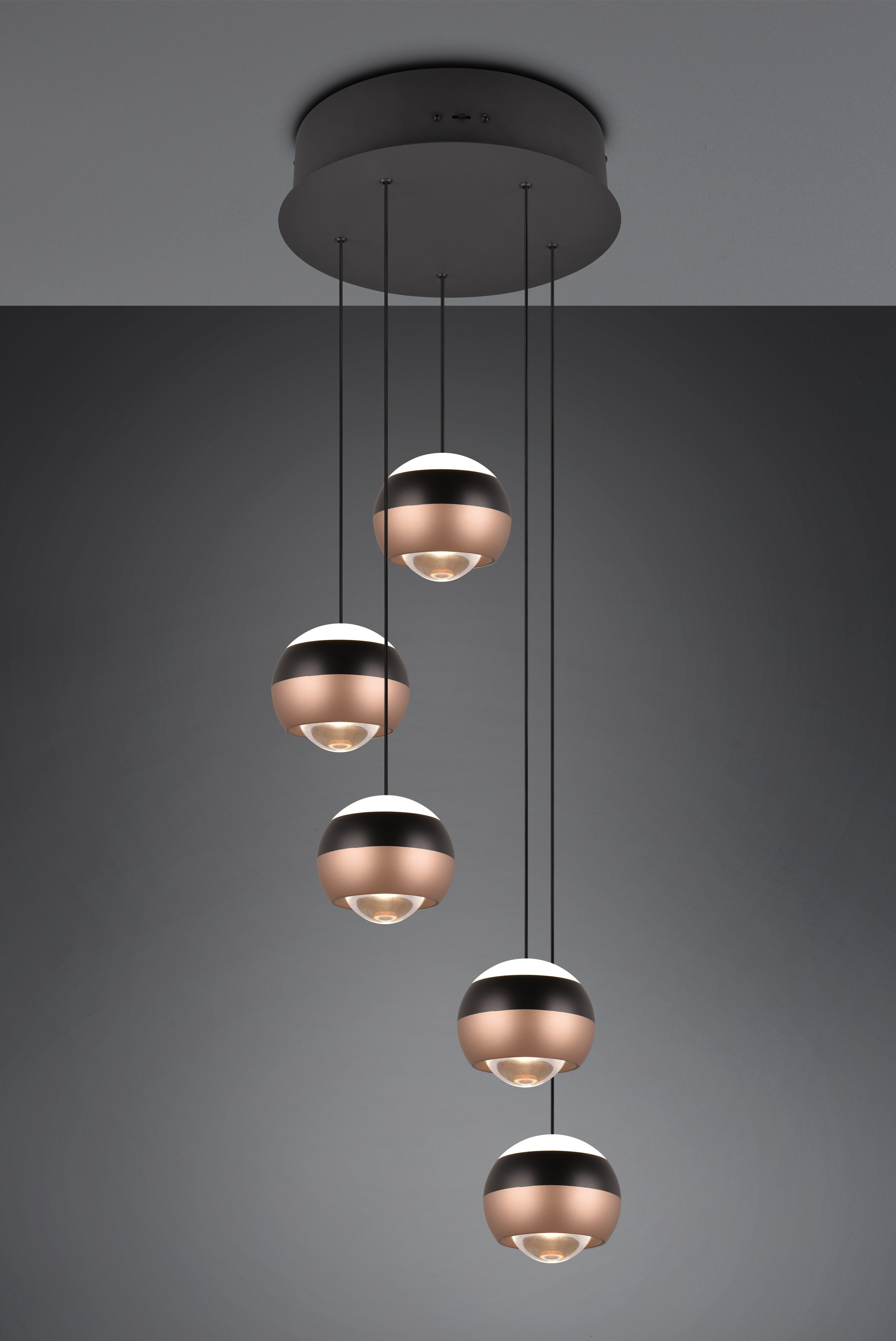 Pendelleuchte Orbit - 5-flg., LED, ca. Ø 30 cm, Höhe ca. 200cm