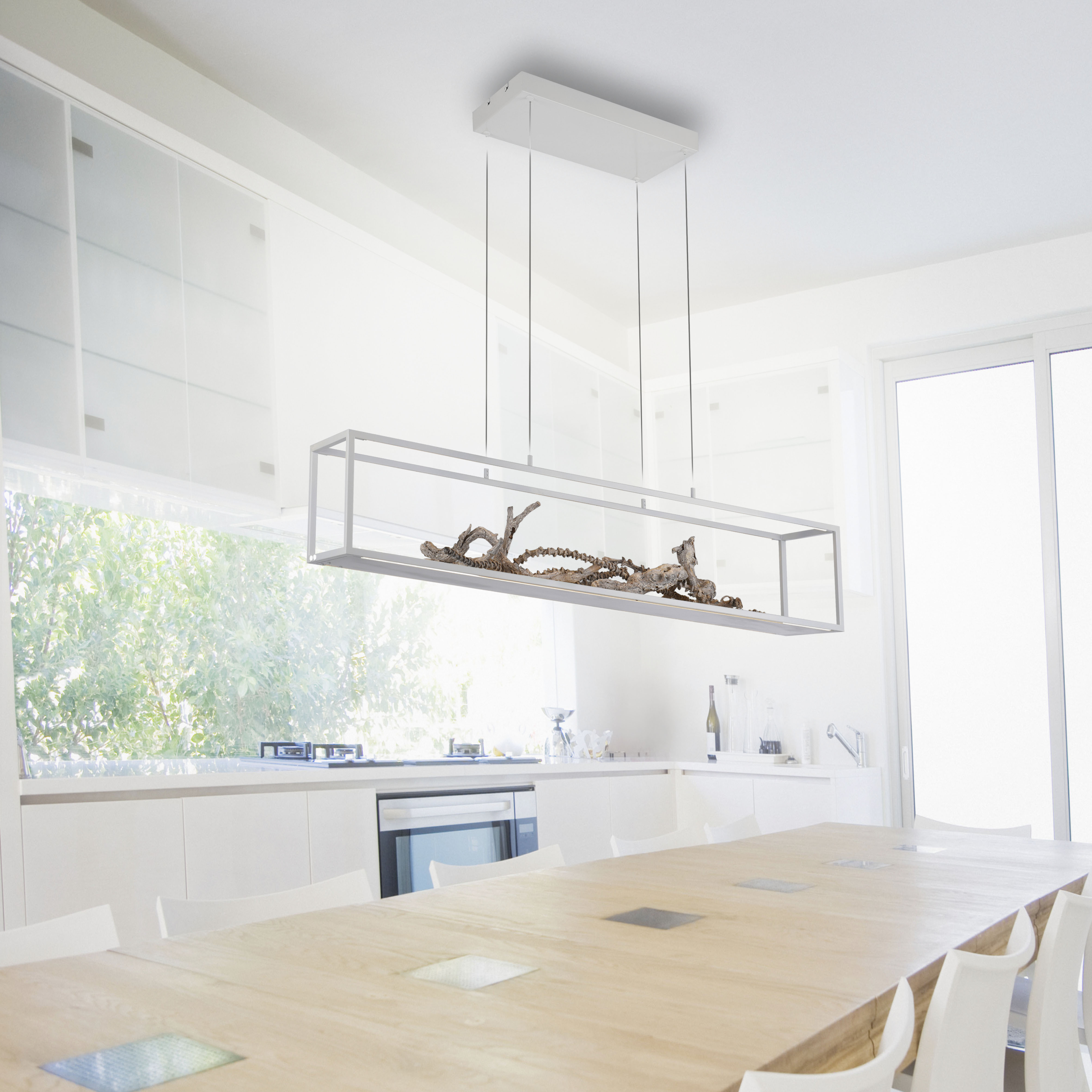 Pendelleuchte Contura - weiß, 4xLED 8W