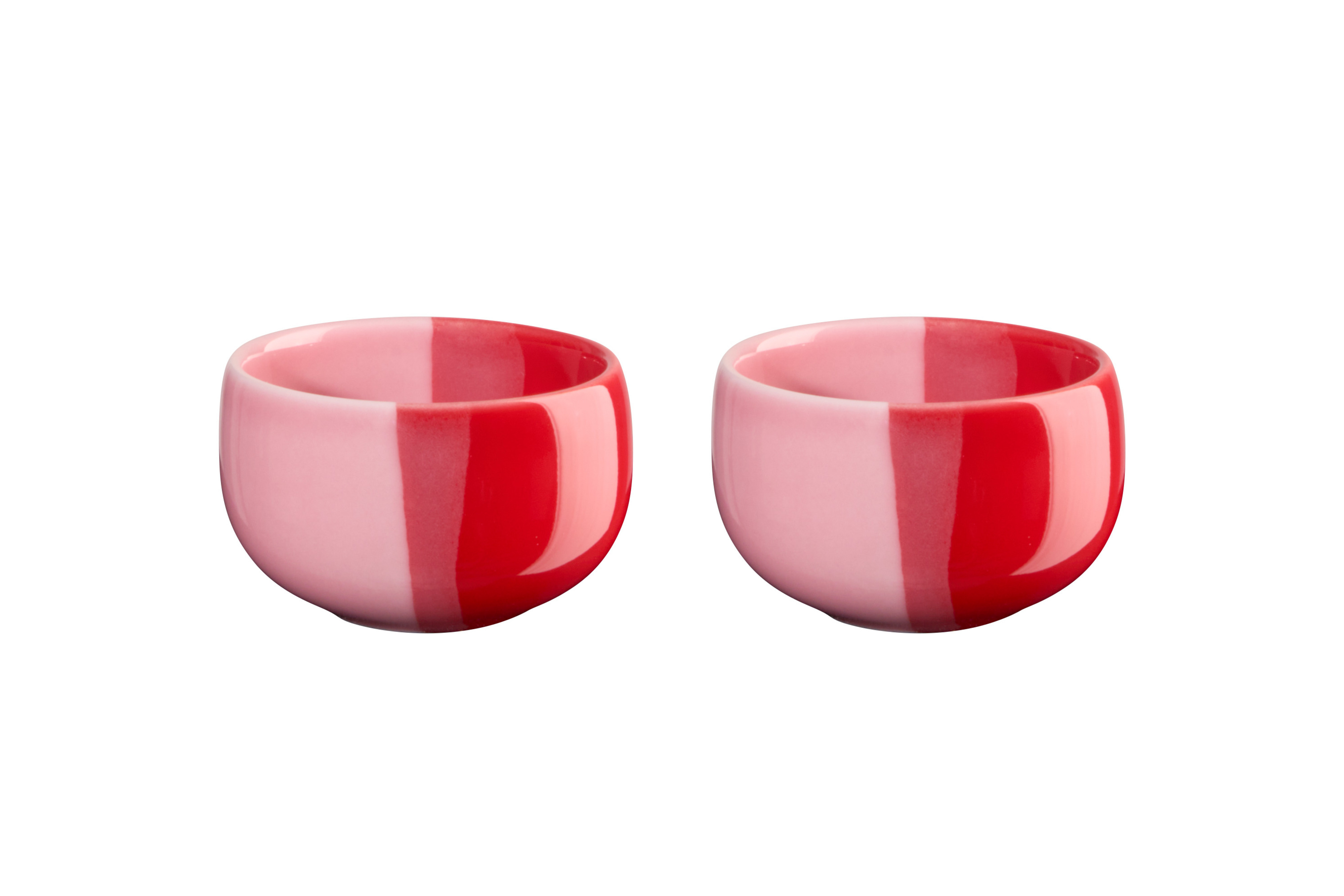 2er Set Eierbecher joy,  strawberry smoothie - Ø4,7 cm, Höhe 3 cm