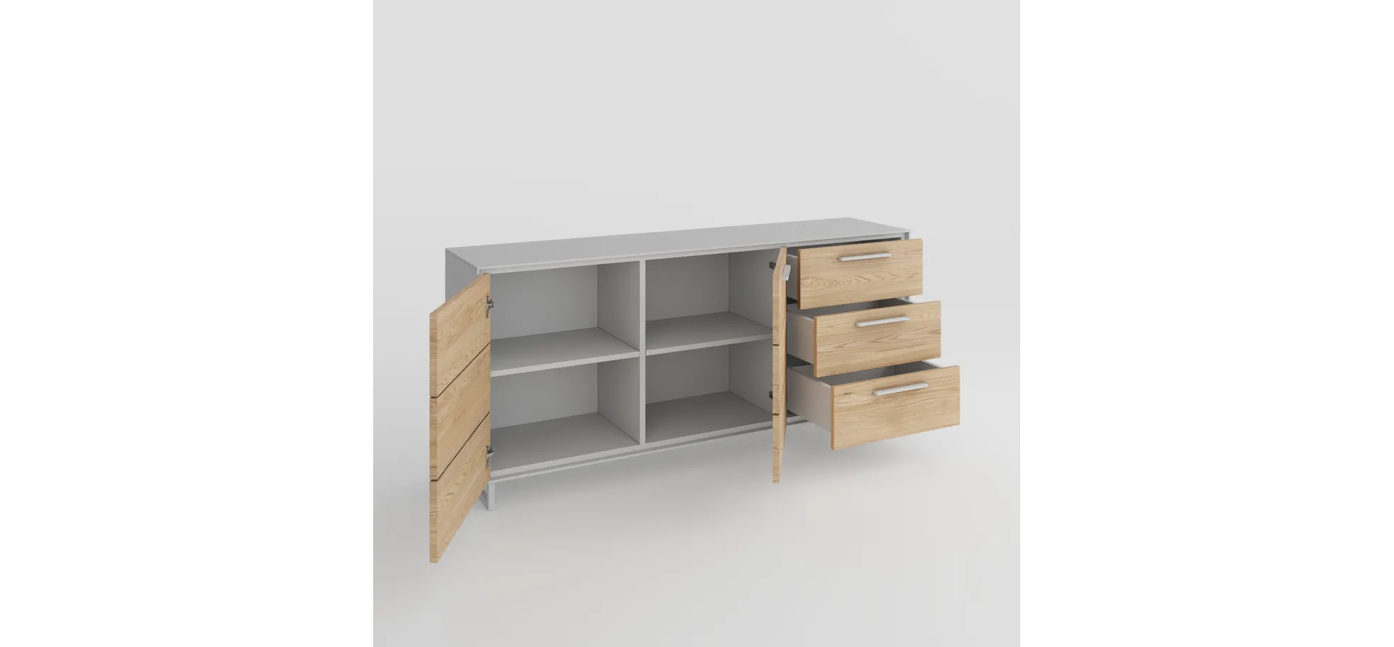 Kommode, Eiche bianco  - Elenora