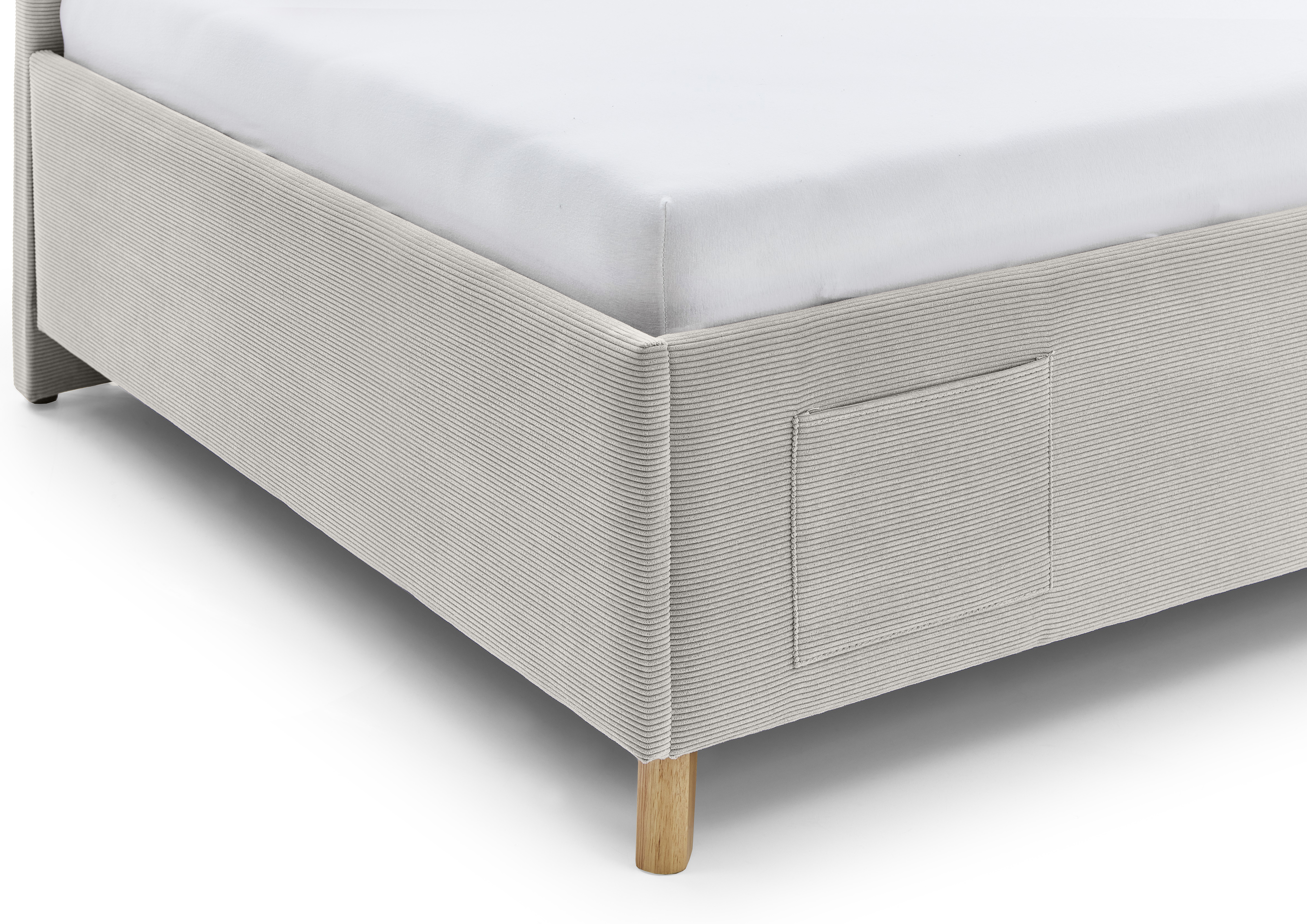 Polsterliege, Stoff nata, mit Bettkasten - MyStyle 3102