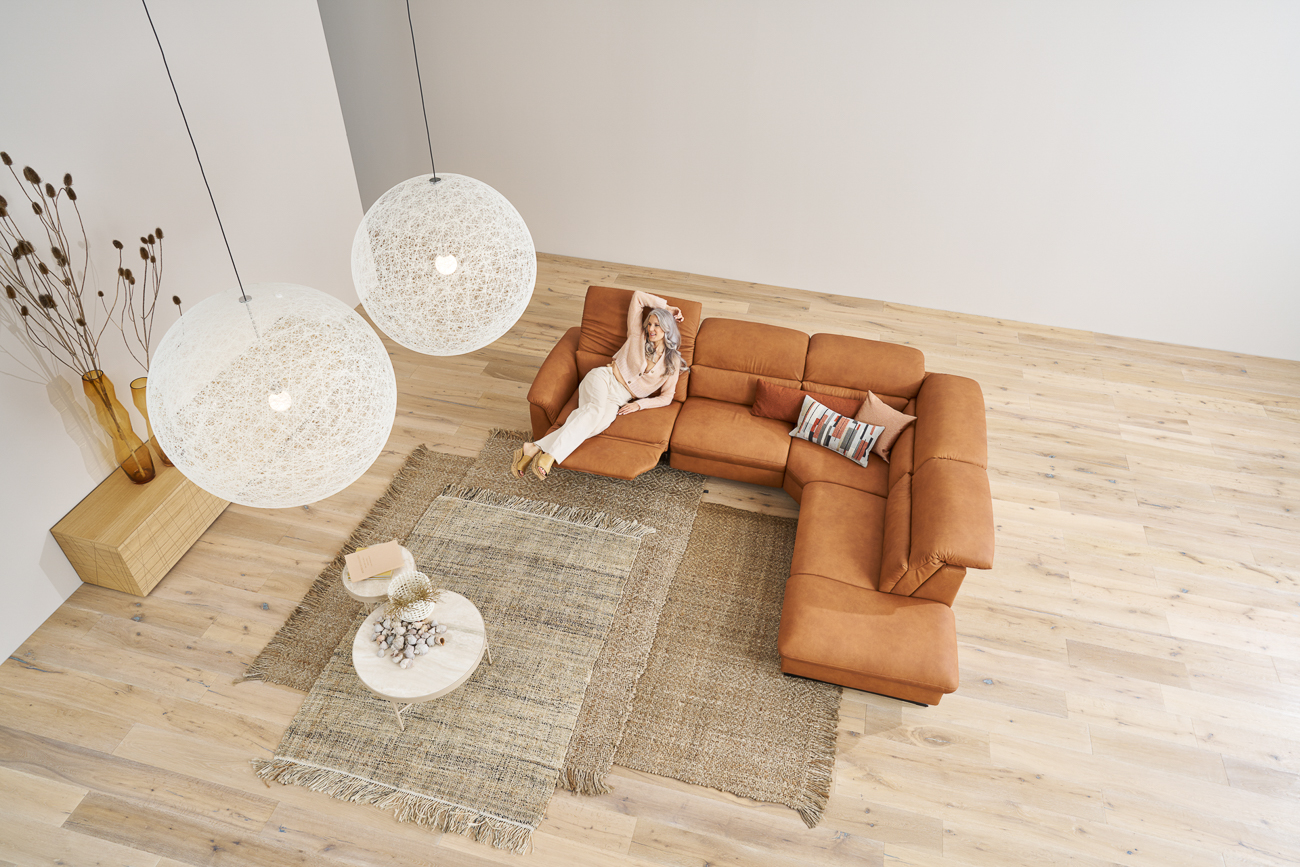 Ecksofa, Leder Yukon - Mykon 948