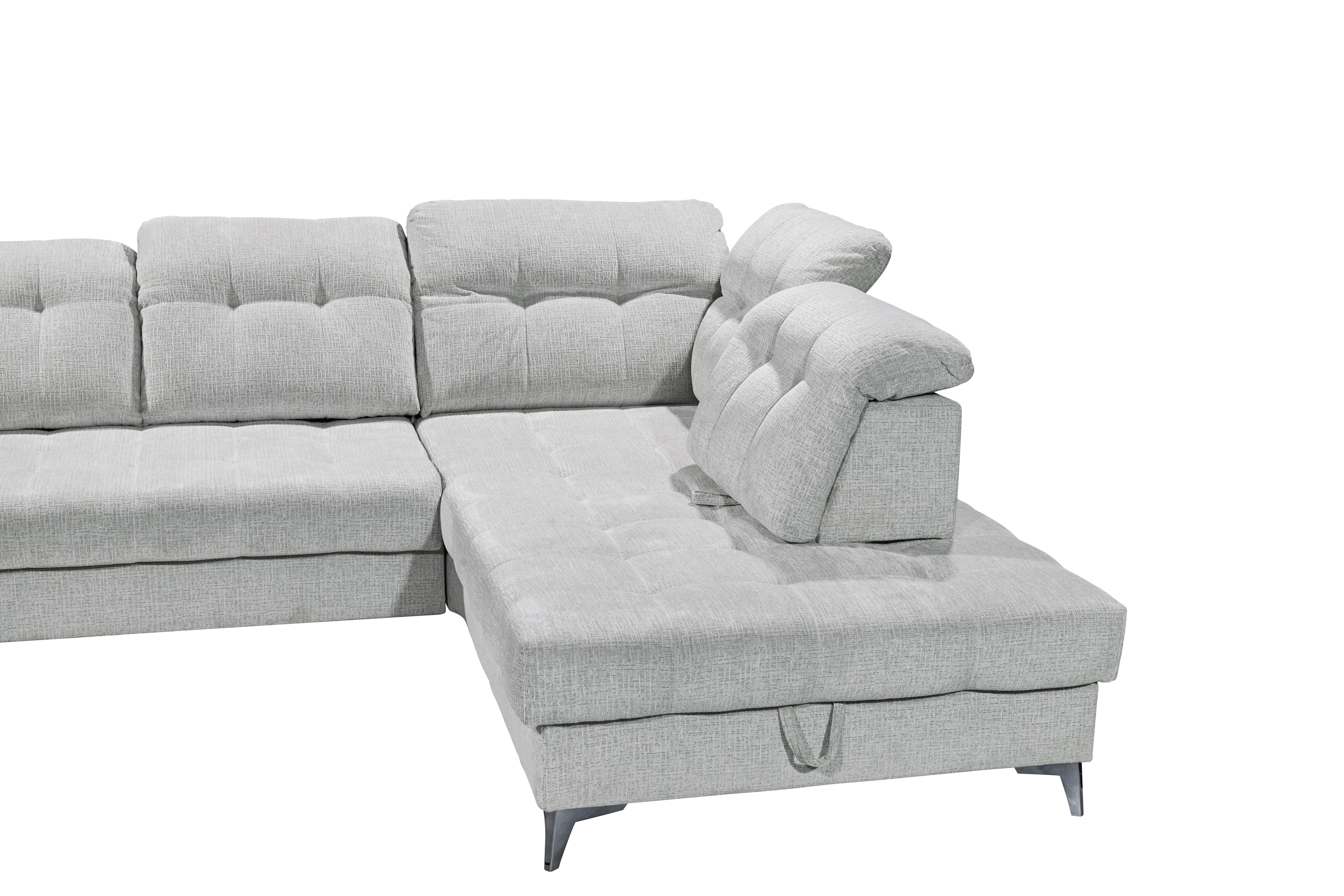 Ecksofa, light grey - Elty